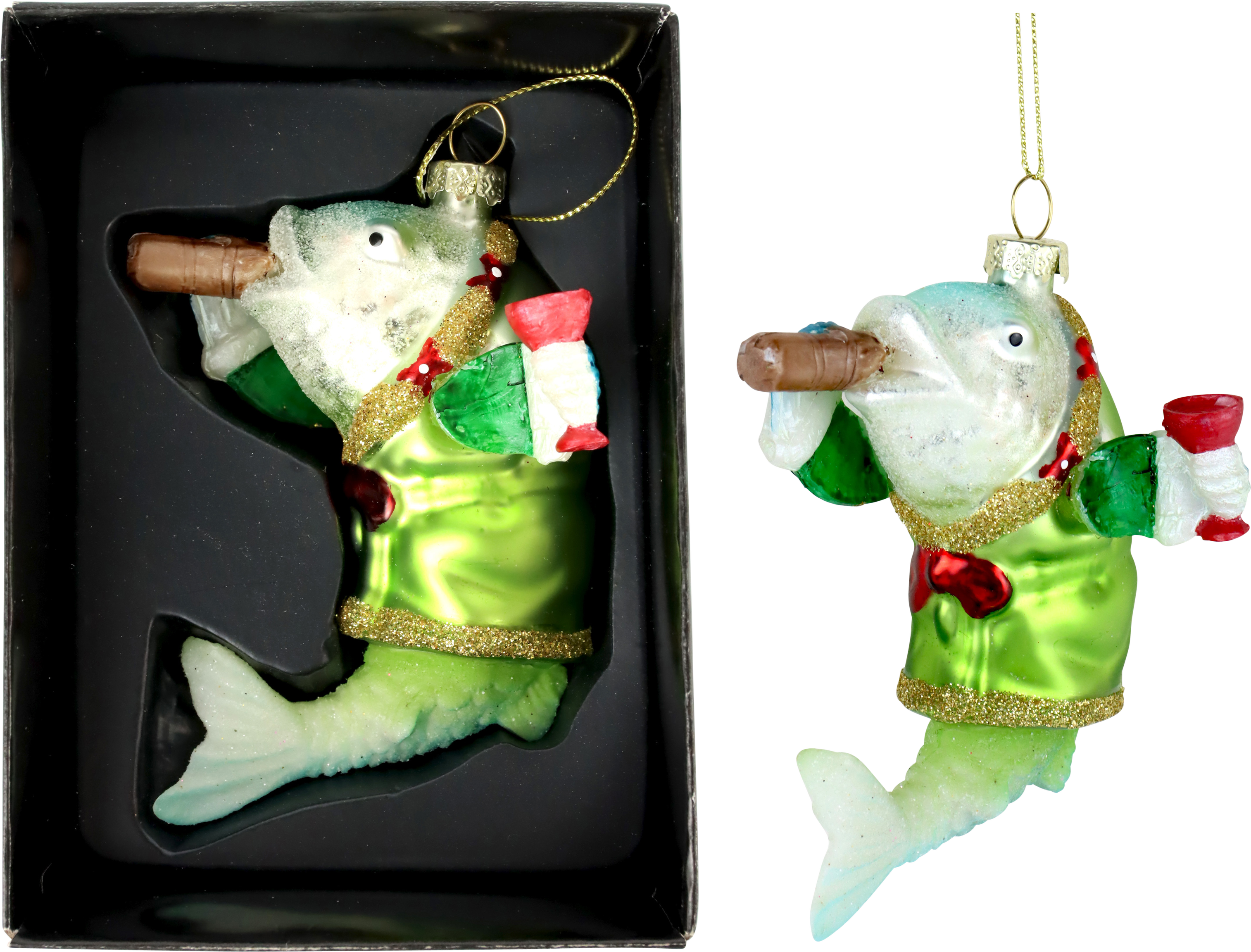 1053 DECO DE CRISTAL «PEZ FUMÓN»