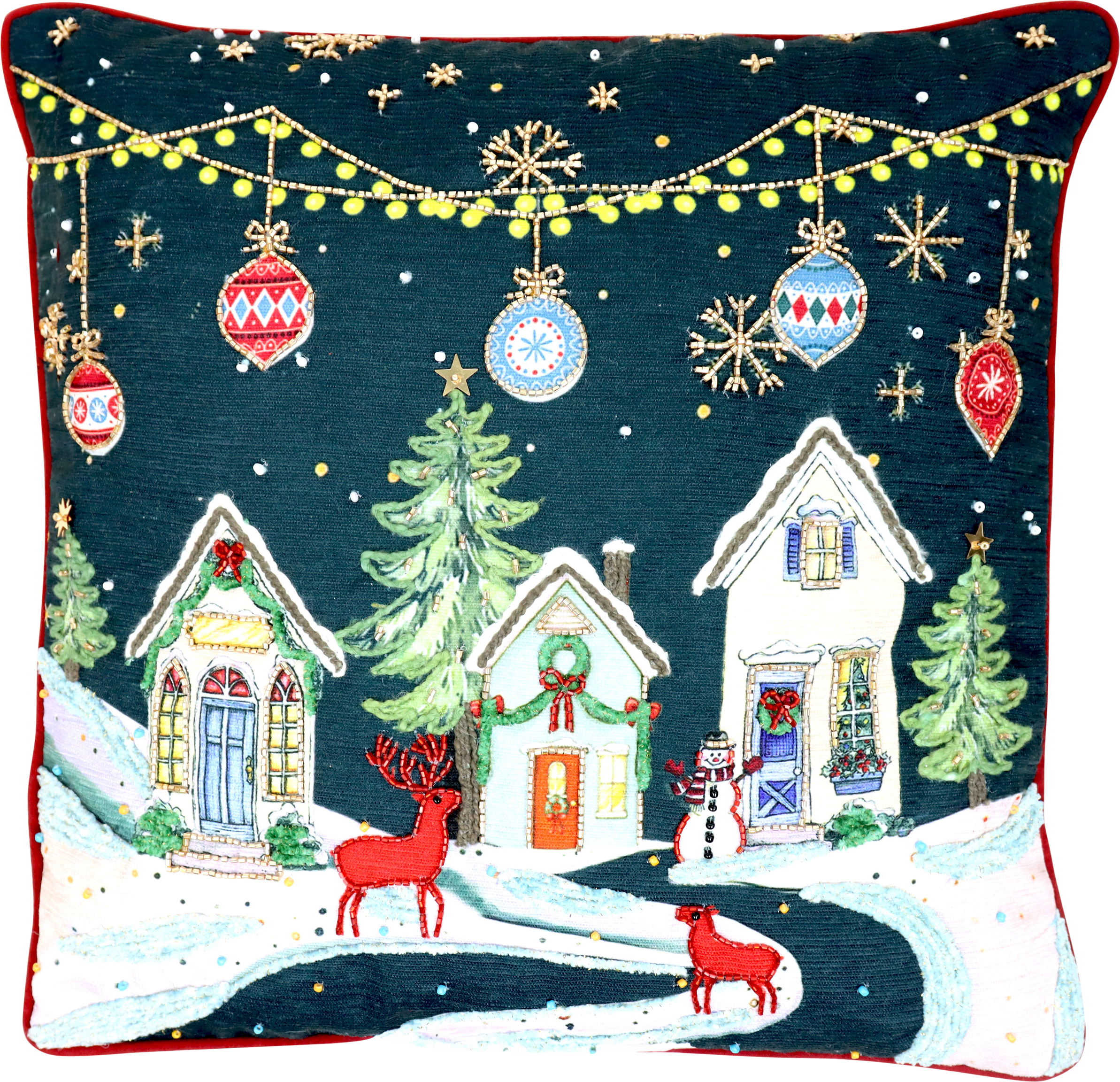 1193 COJIN XMAS-VILLAGE 40X40