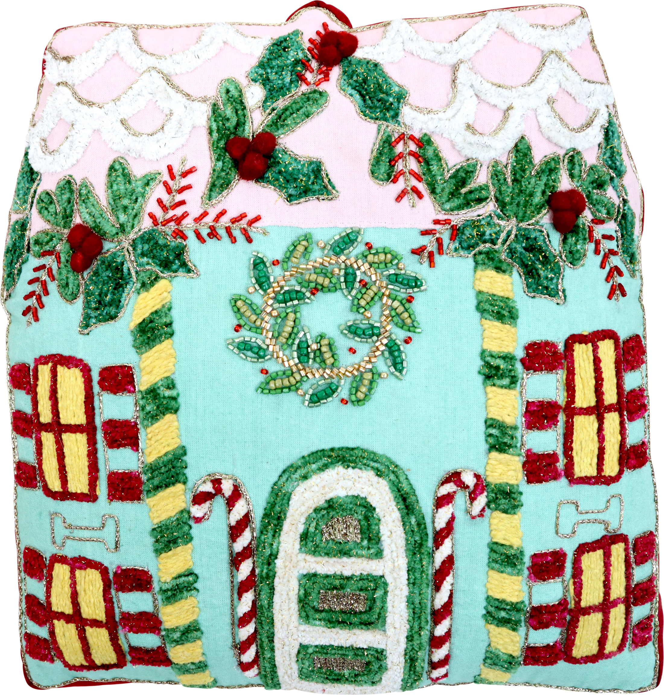 1194 ALMOHADA WEIHNACHTSHAUS 31X29