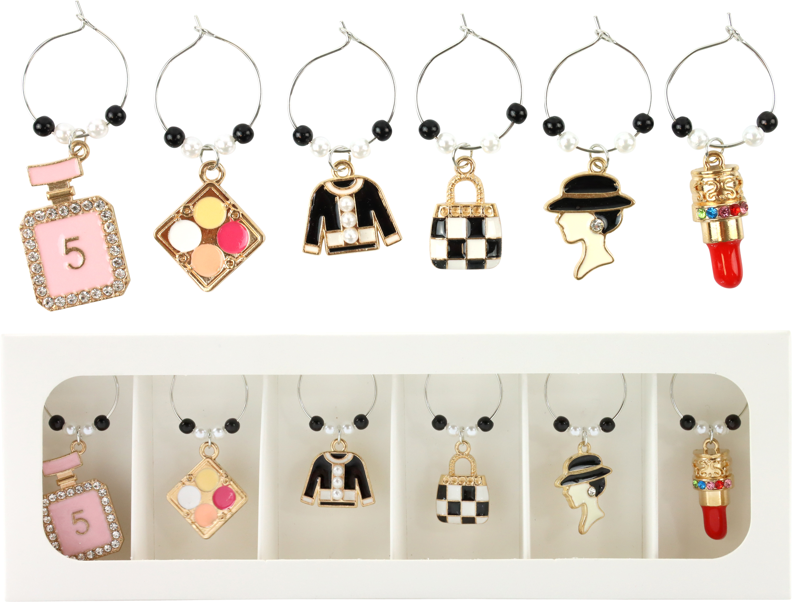 1561 MARQUEURSPOURVERRES LIP&LUSH   6P