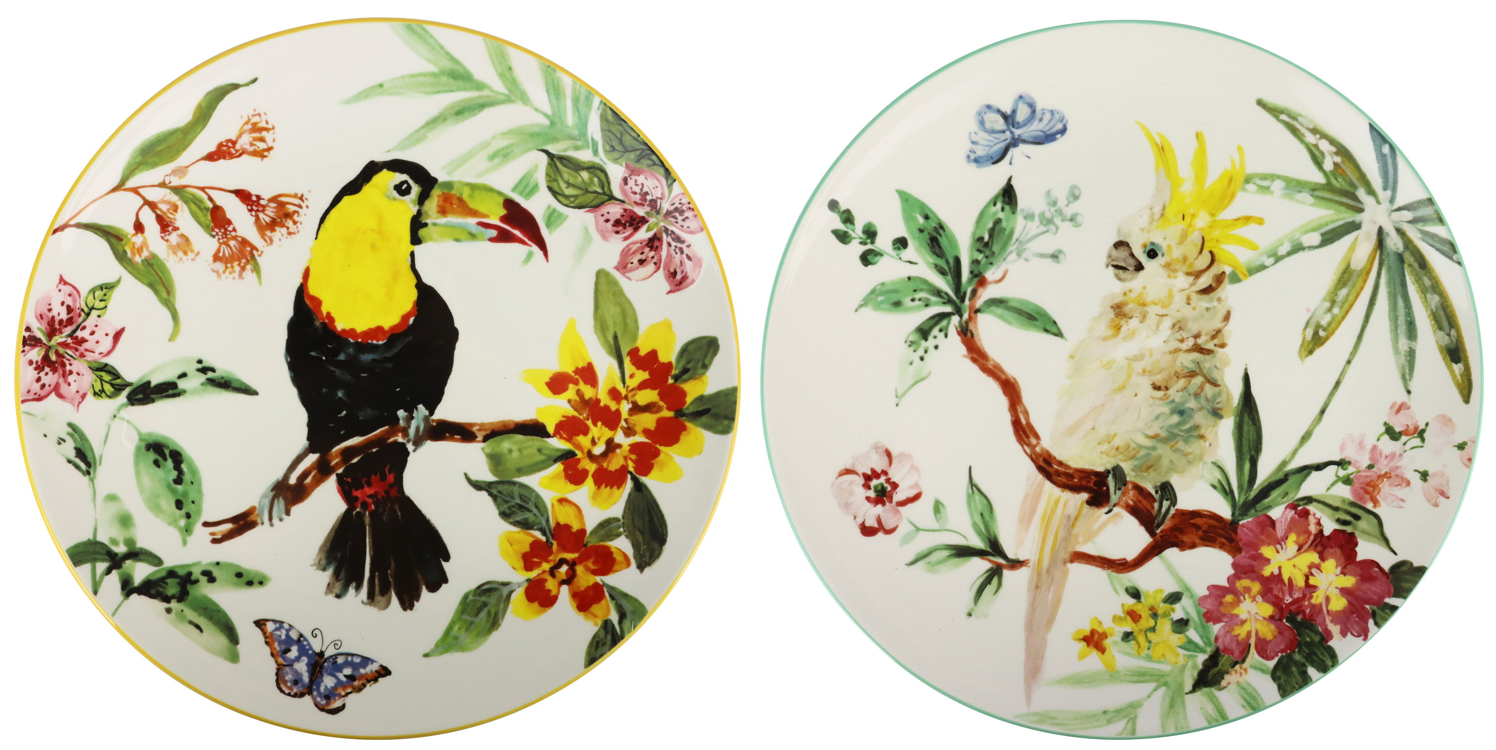 1636 PIATTI PARADISE BIRDS  2PZ