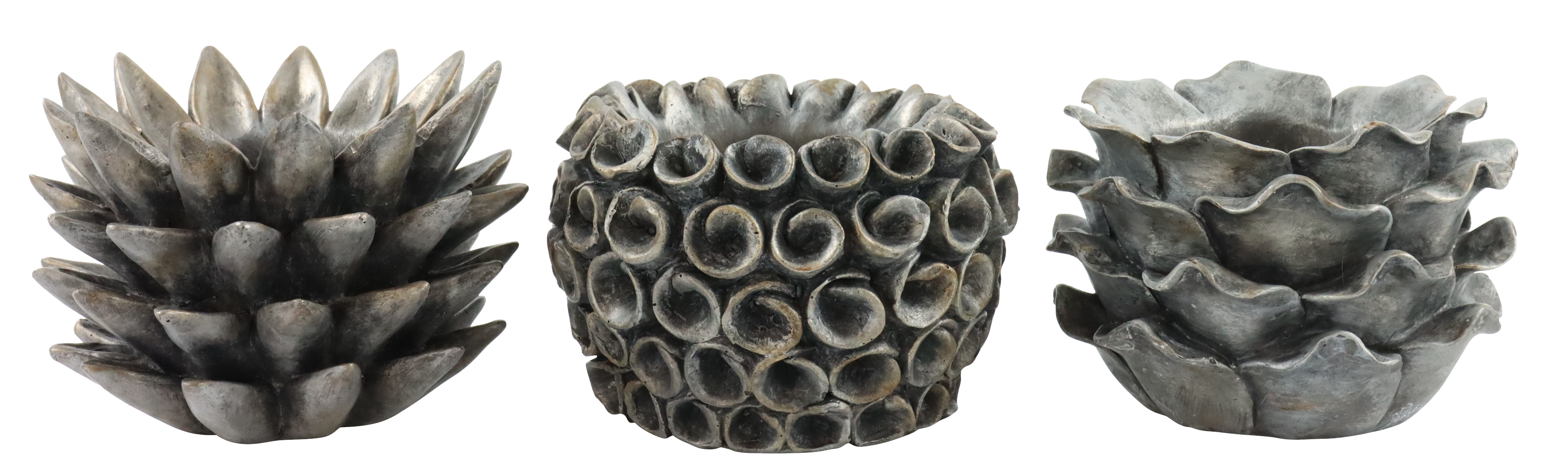 1683 SUCCULENT POTS SUKKULENTE  S/3