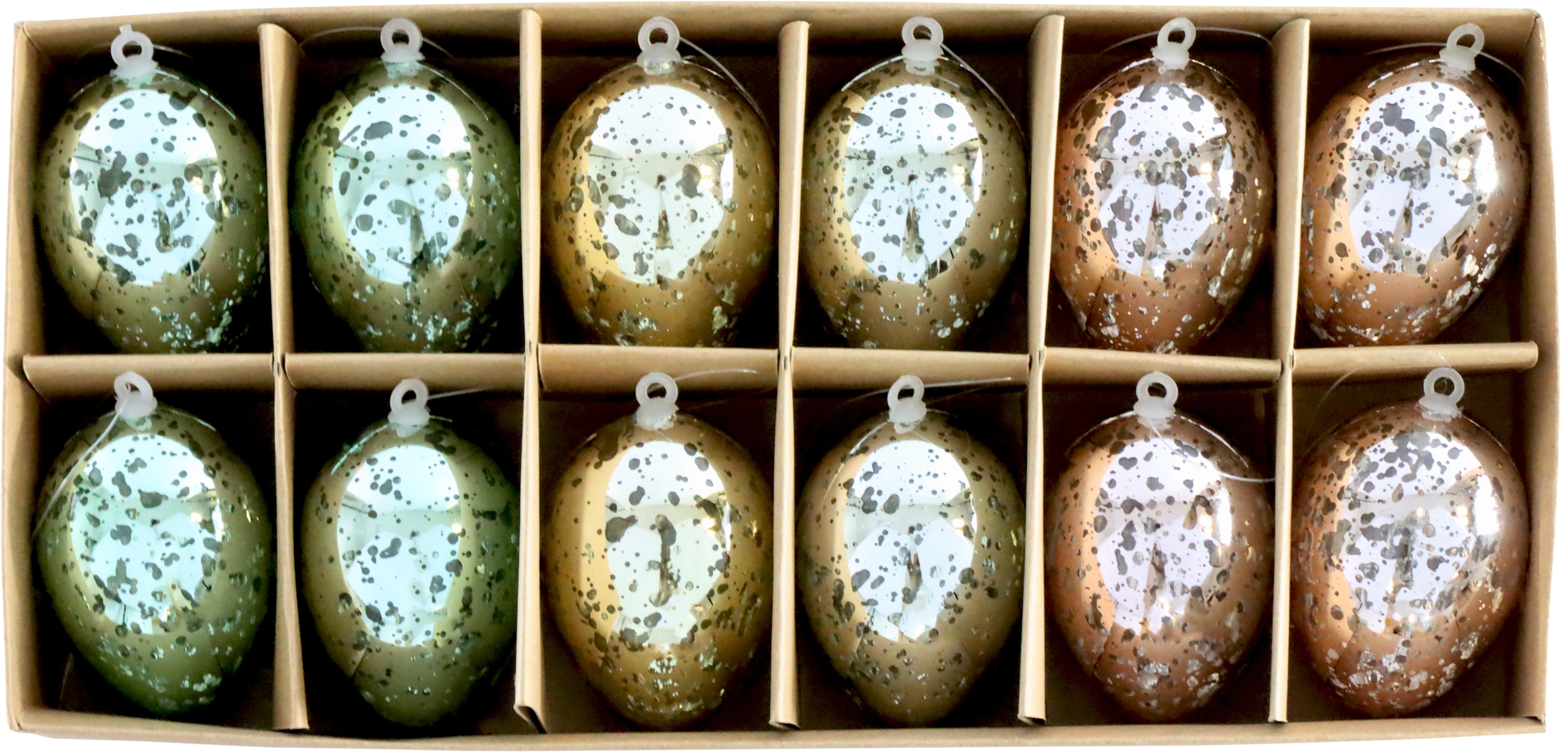 1684 OEUFS DÉCORATIFS  GLOW  12P