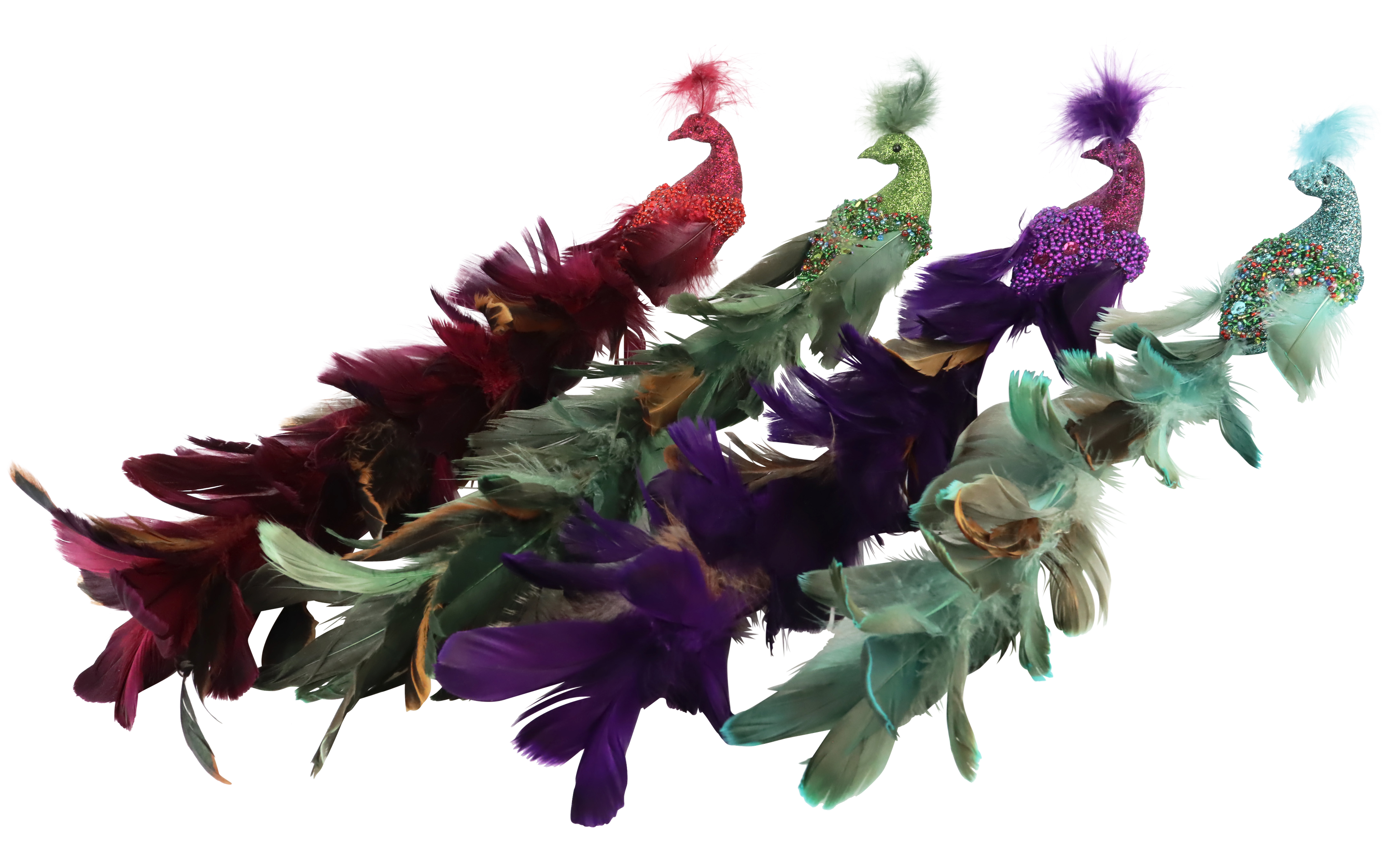 1696 MORSETTI DECORATIVI PEACOCK  4PZ