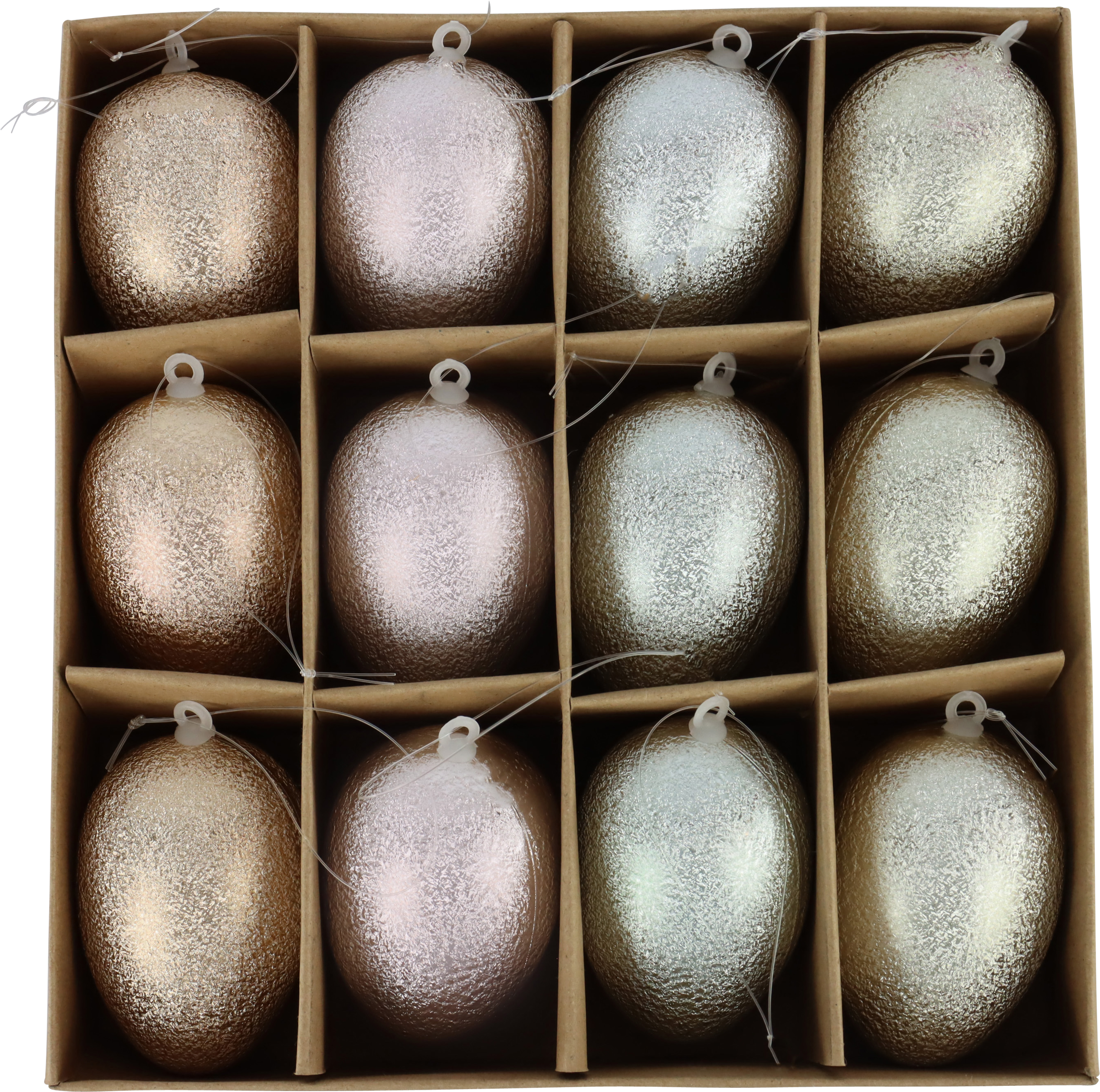 1765 OEUFS DÉCORATIFS  GLOW  12P