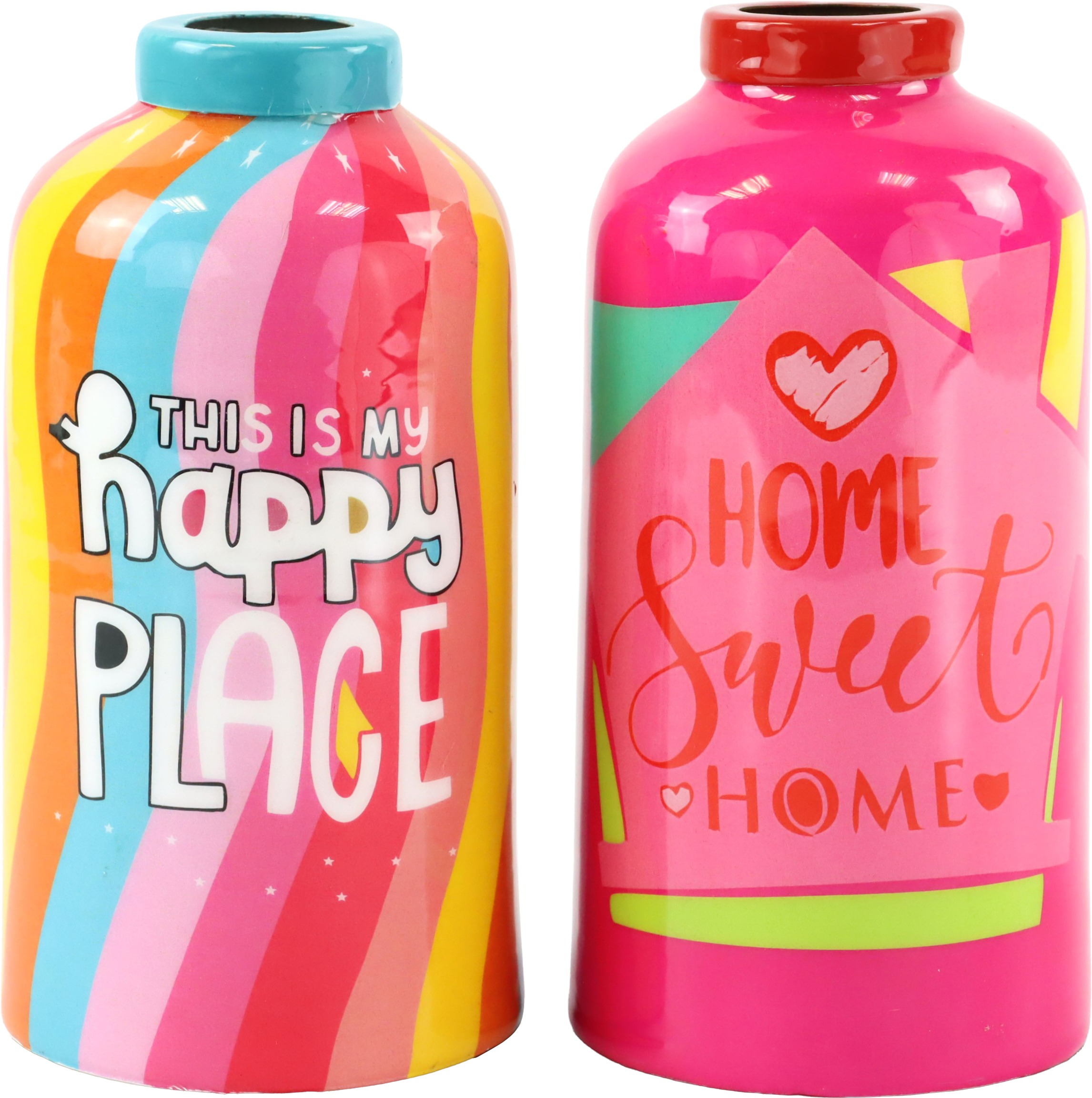 2302 VASES COLOR POP  S/2