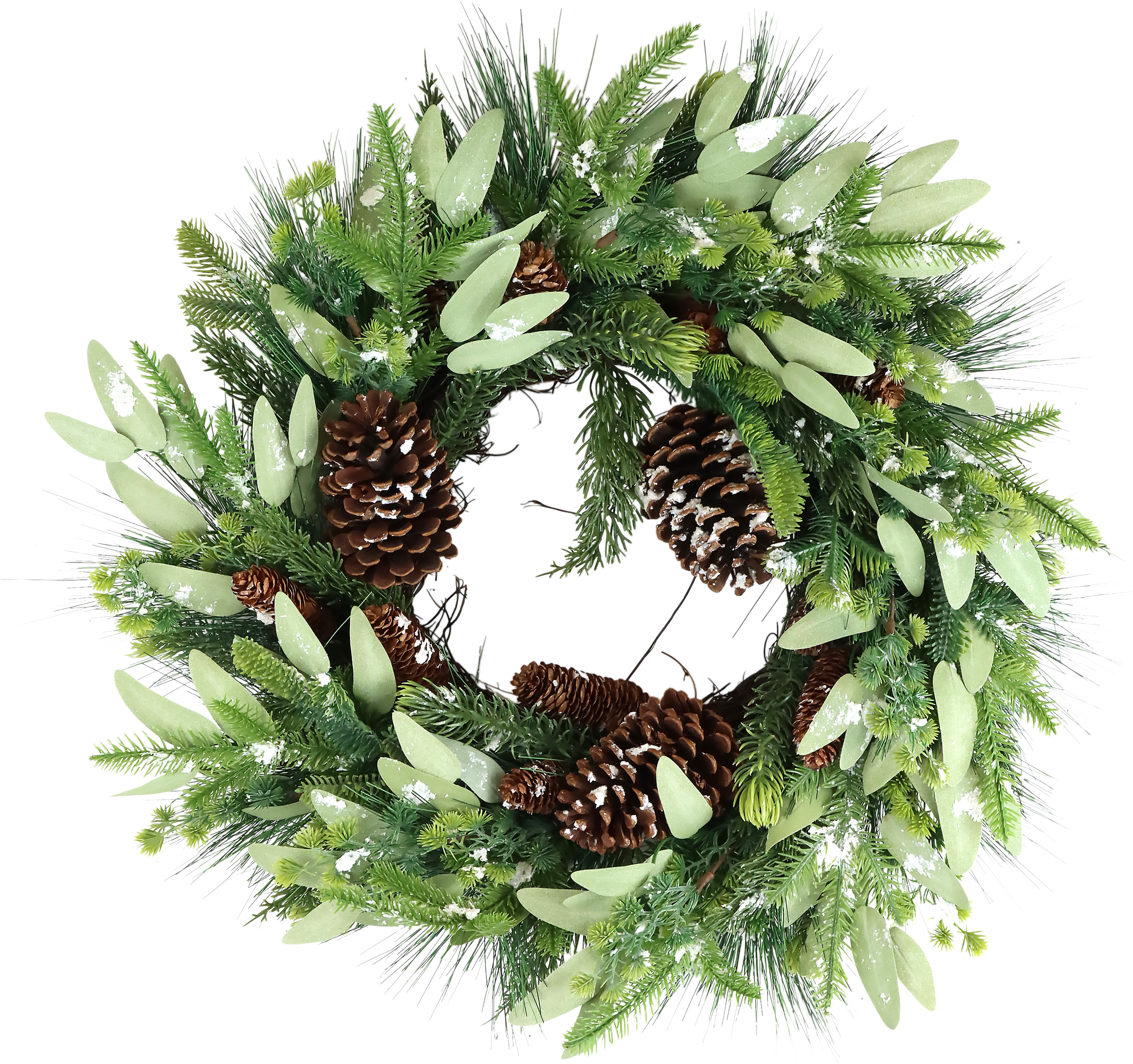 2462 WREATH EVERGREEN GLOW