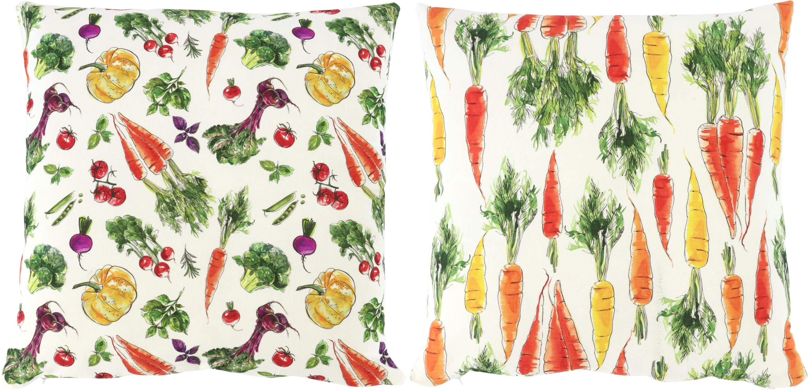 2683 CUSHIONCOVER VEGGIEVIBES 40X40 S/2