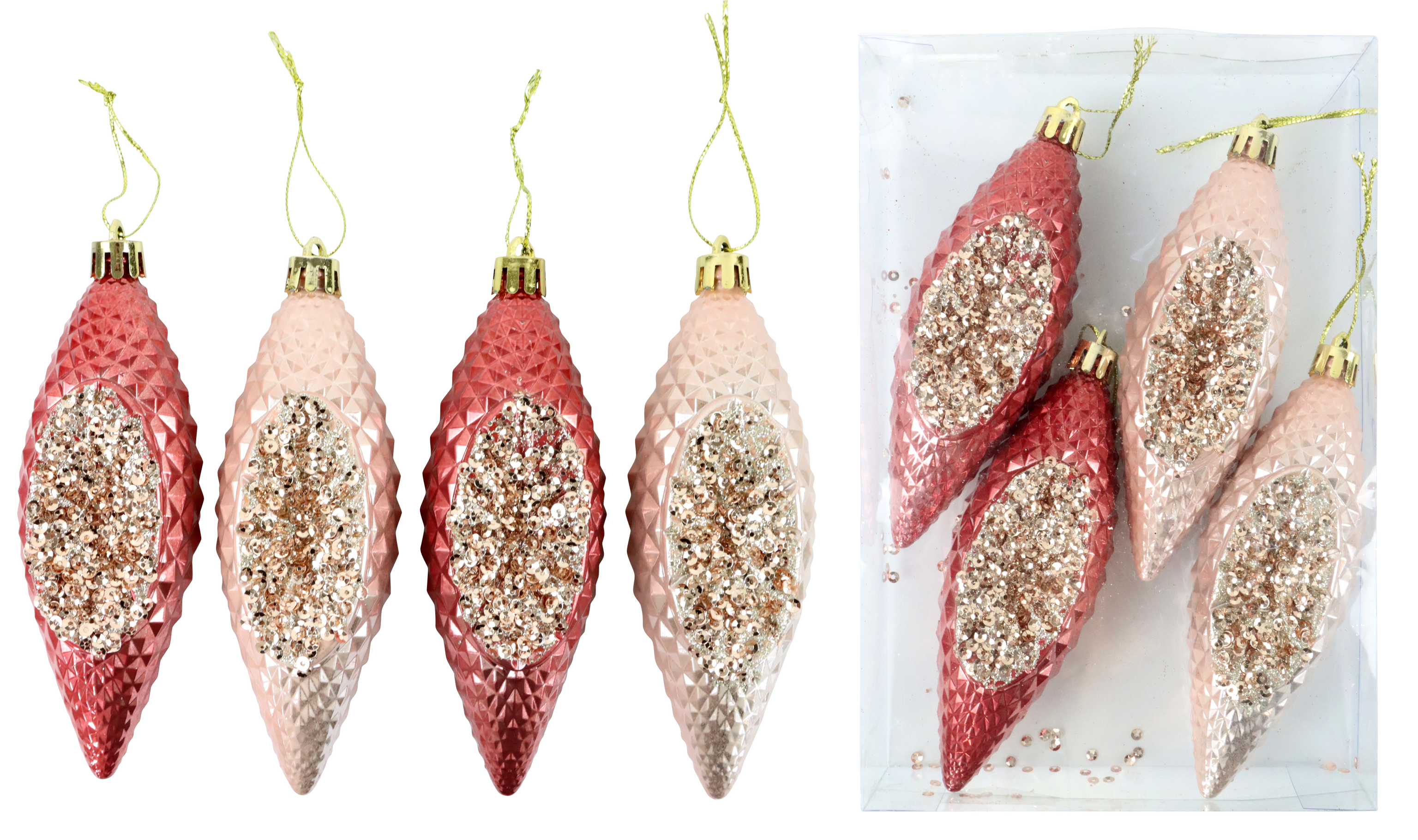 2685 ADORNO COLGANTE  ROSADO  S/4