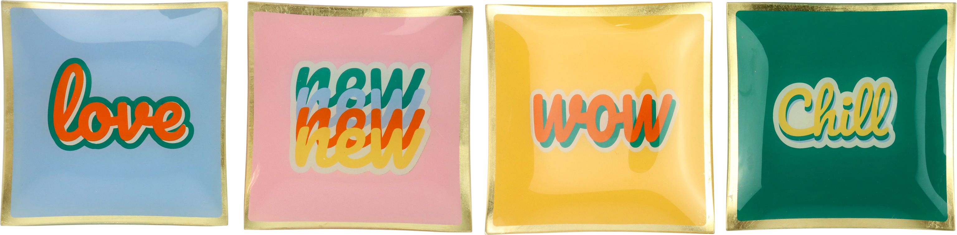 2712 PIATTO VETRO MESSAGE  4PZ