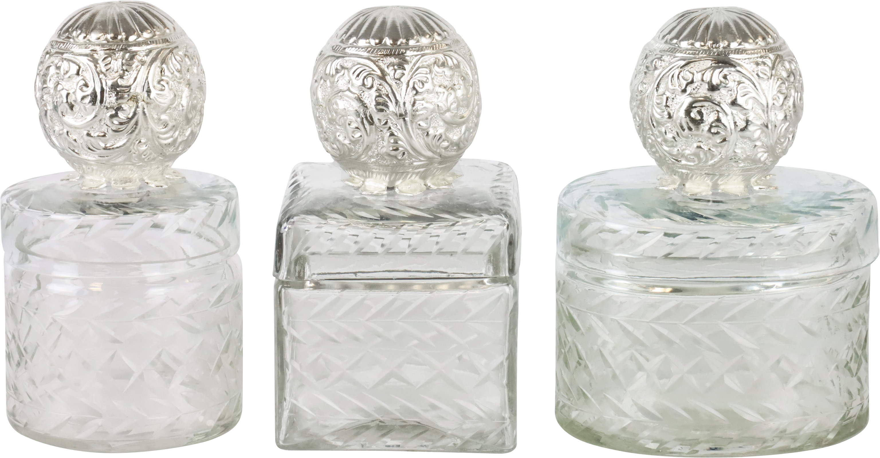 2736 SCATOLA DI VETRO ALHAMBRA  3PZ