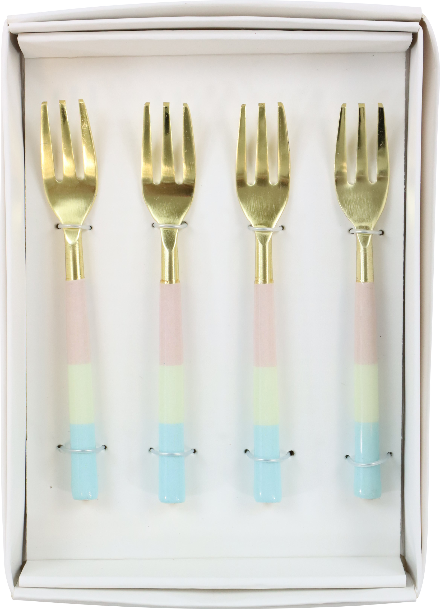 3005 FORKS SET RAINBOW  S/4