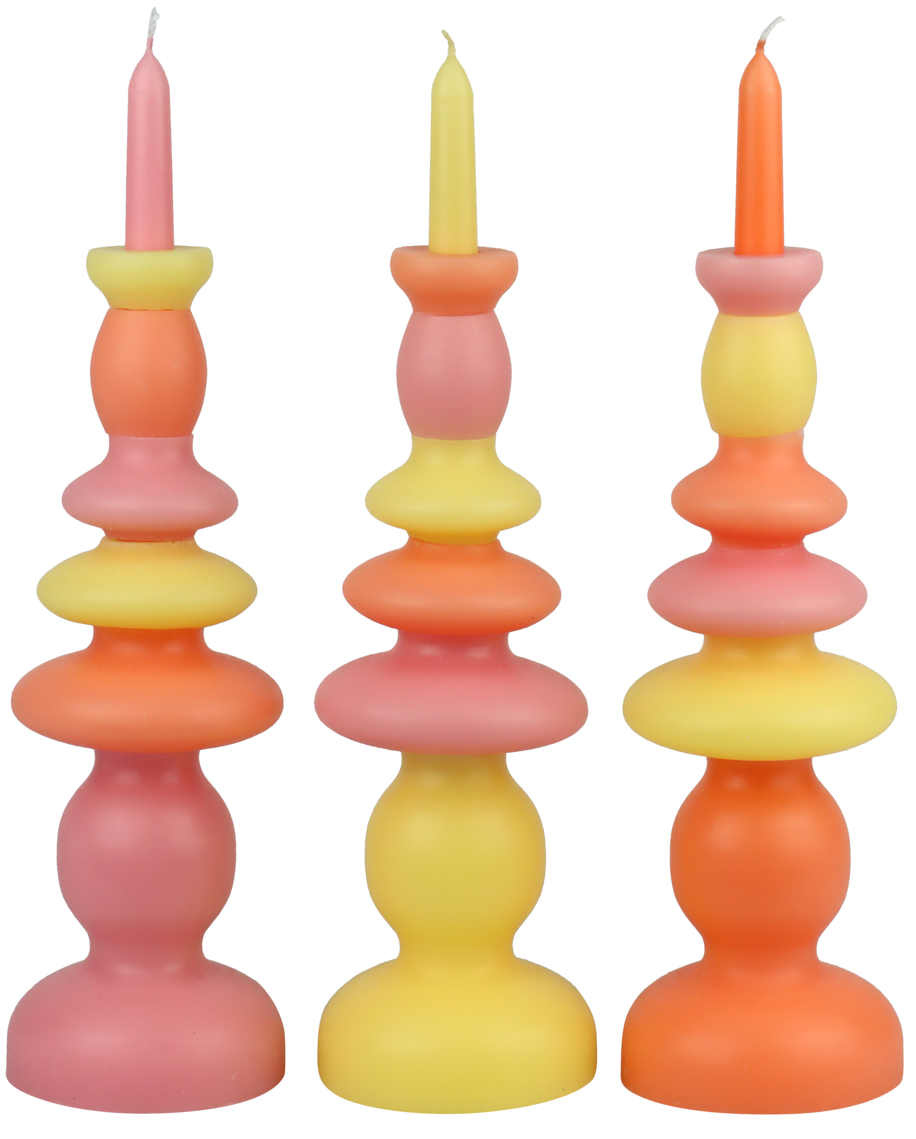 3034 TRIO DI CANDELE AMALFI  3PZ