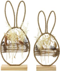 3790 DECO NATURAL EASTER  S/2