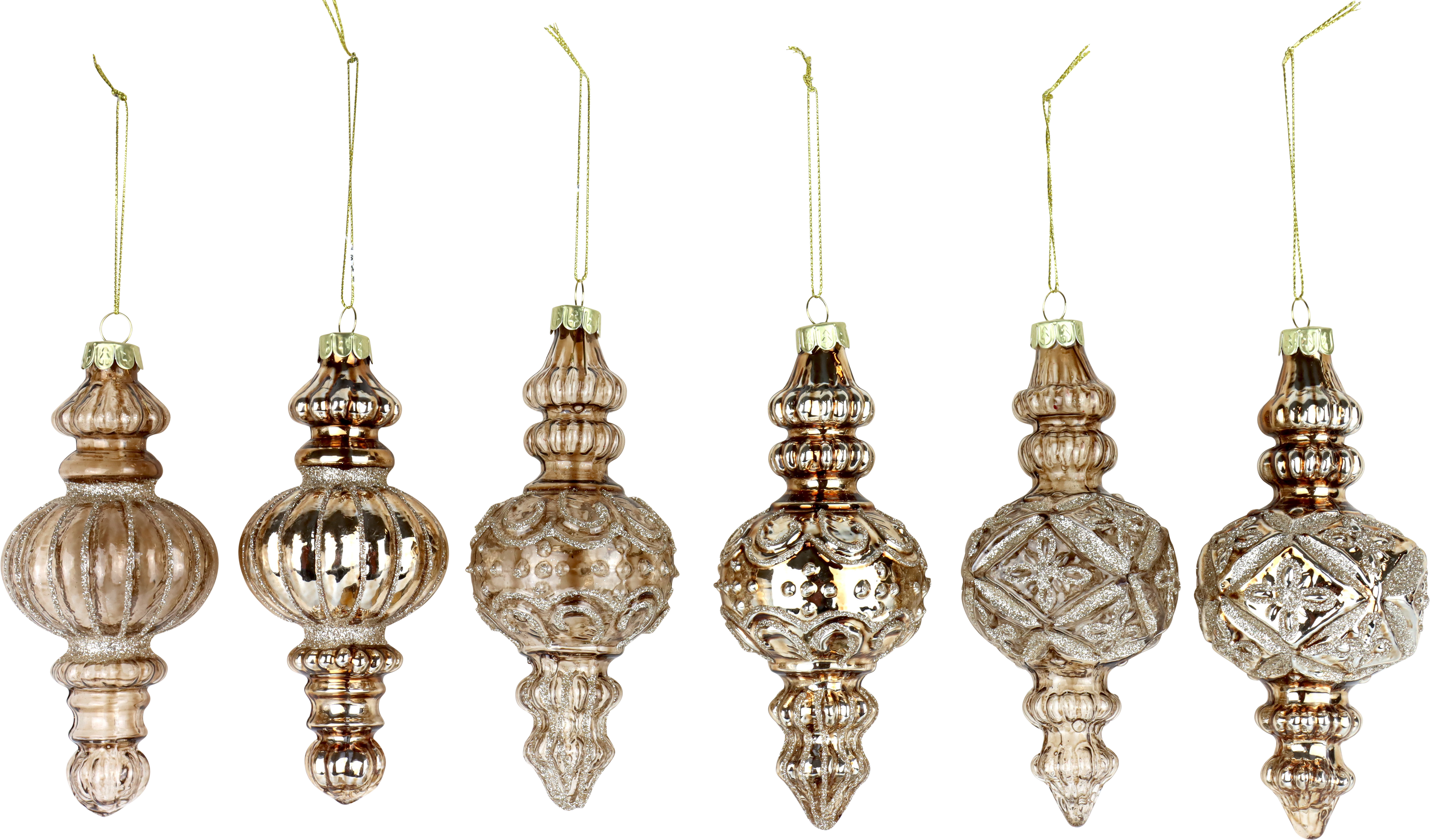 3823 ADORNOS DE VIDRIO EXCELSIOR  S/6