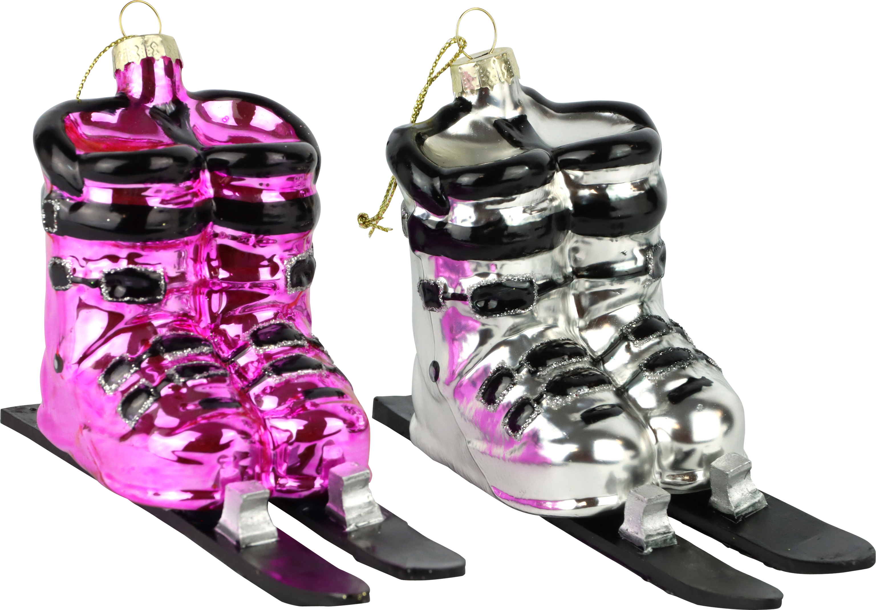 3843 JOYAS DE VIDRIO SKI-BOOTS  S/2