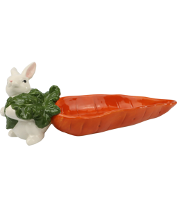 4158 CARROT PLATE FUNNY BUNNY