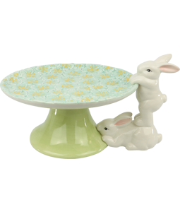 4198 CAKE STAND FUNNY BUNNY