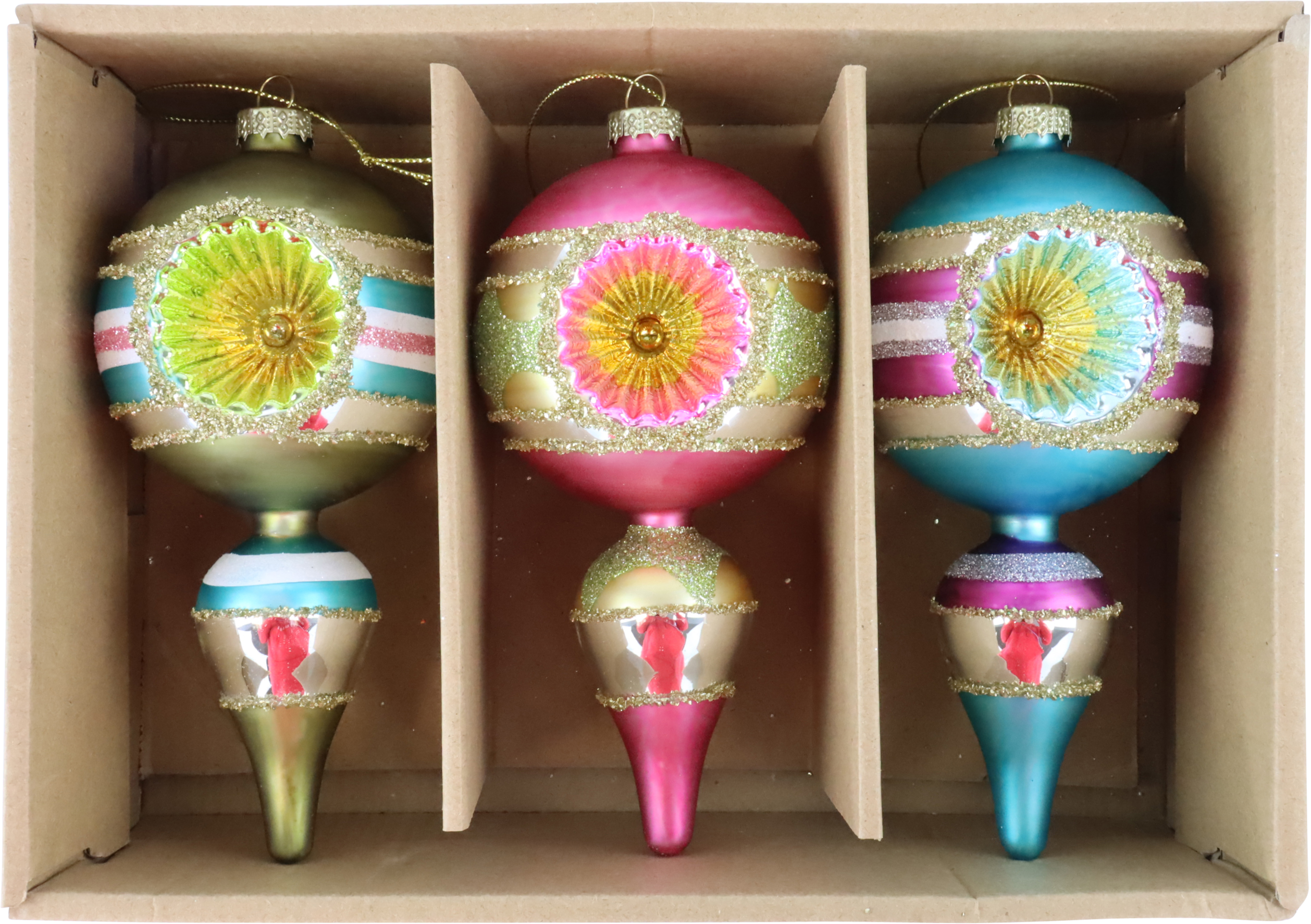 4318 VINTAGEBOX ORNATE GLOW  S/3