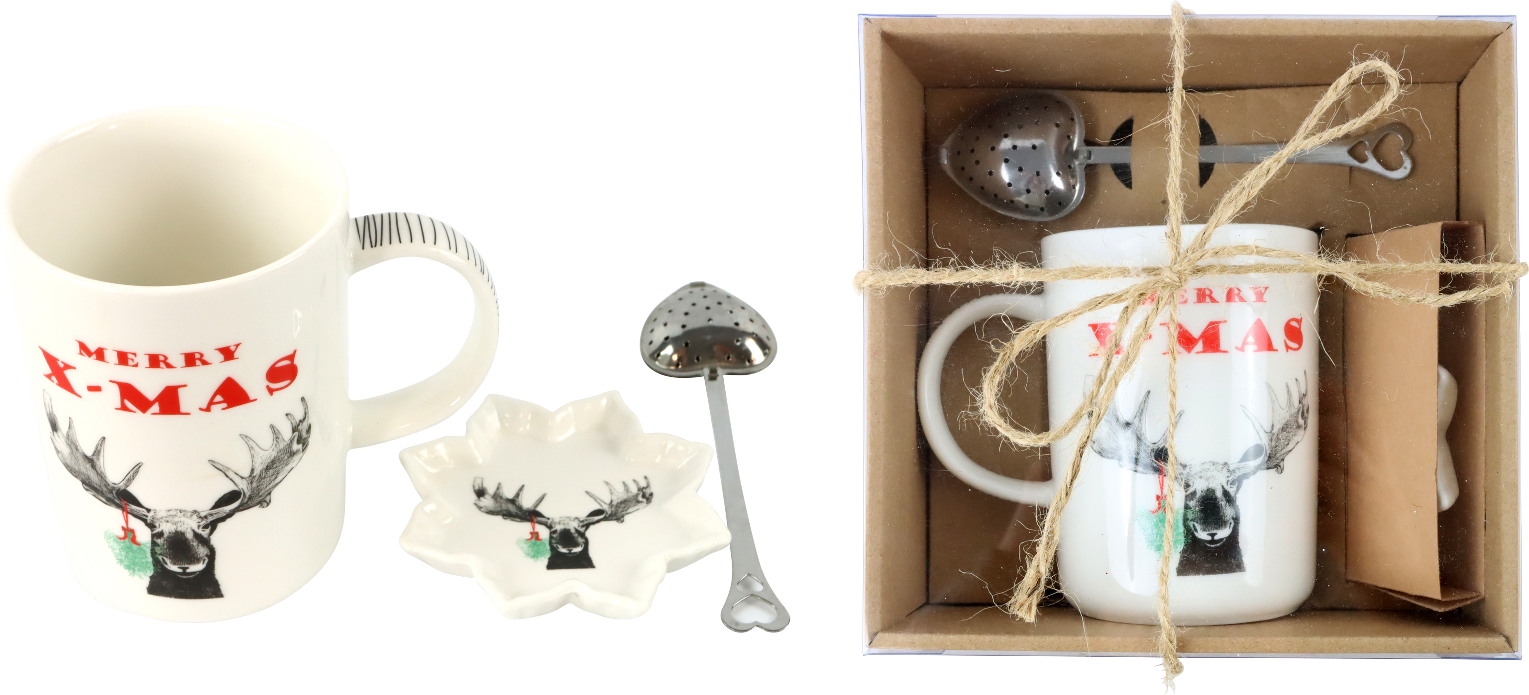 4347 GIFT-SET FUNNY MOOSE  S/3