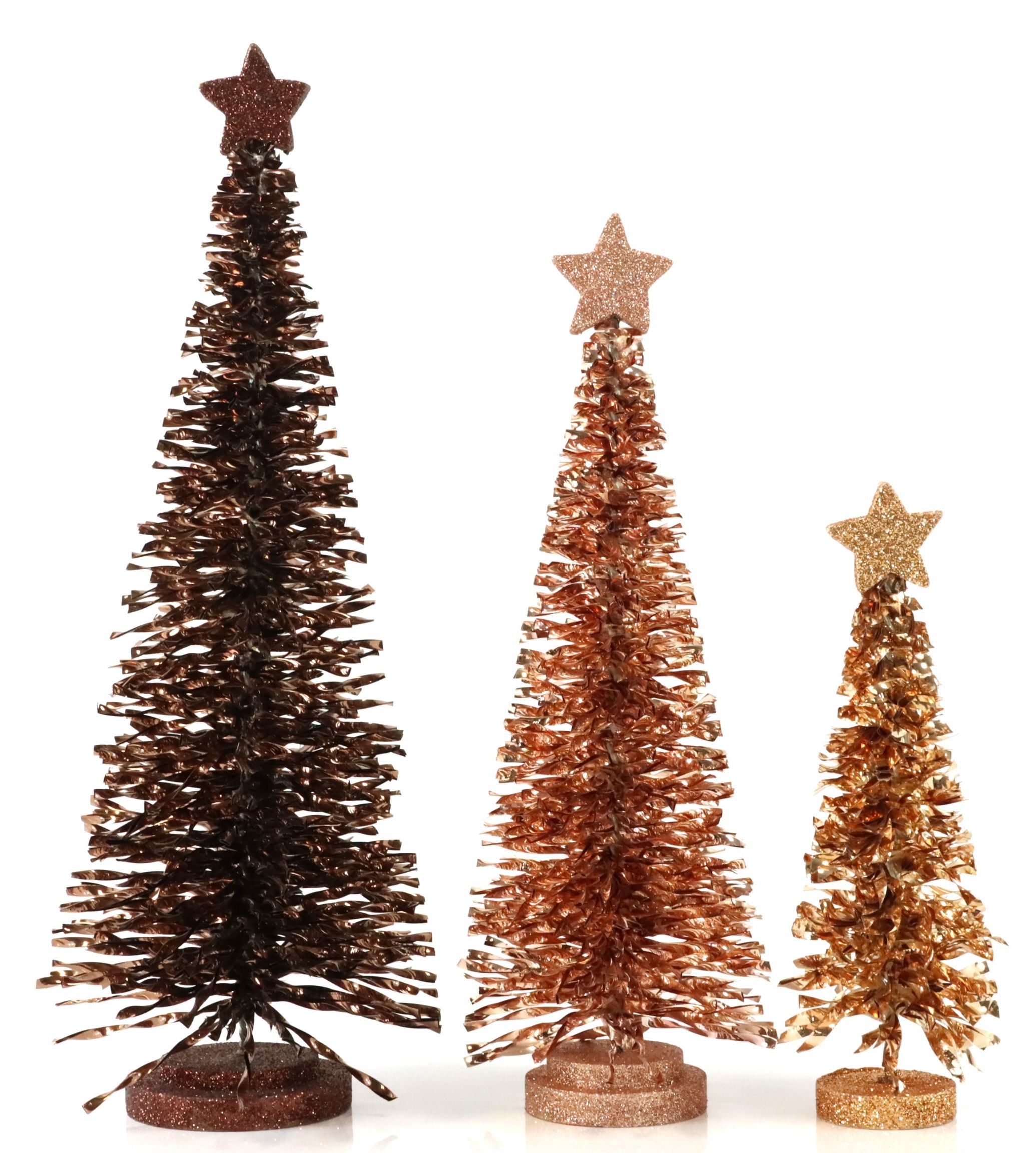 4360 TREES GLITTER GROVE  S/3