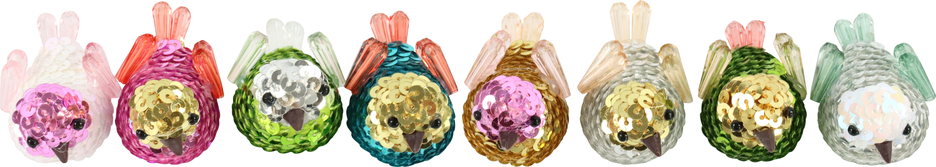 4664 MOLLETTE  BUNT VÖGEL  8PZ