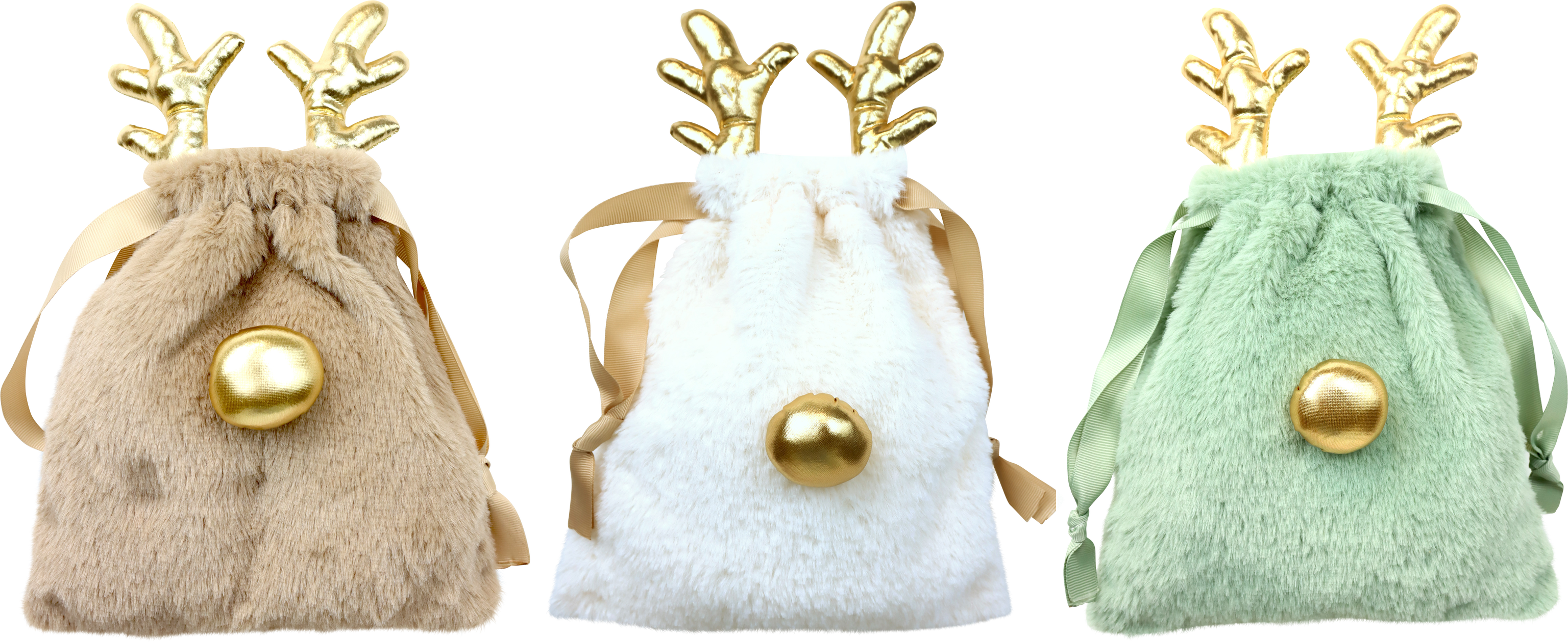 4666 ELK BAG WINTER WHISPERS  S/3