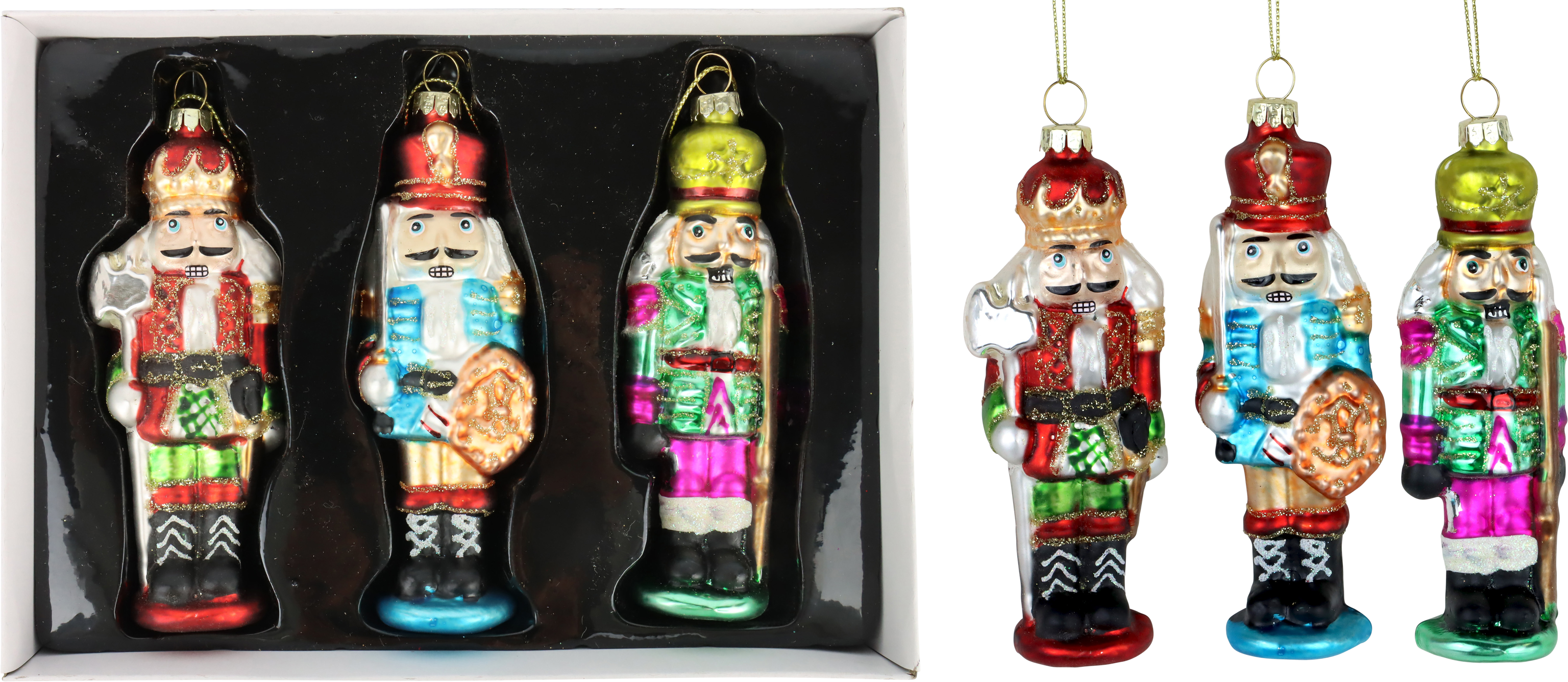 4703 DECO DE CRISTAL «CASCANUECES» S/3