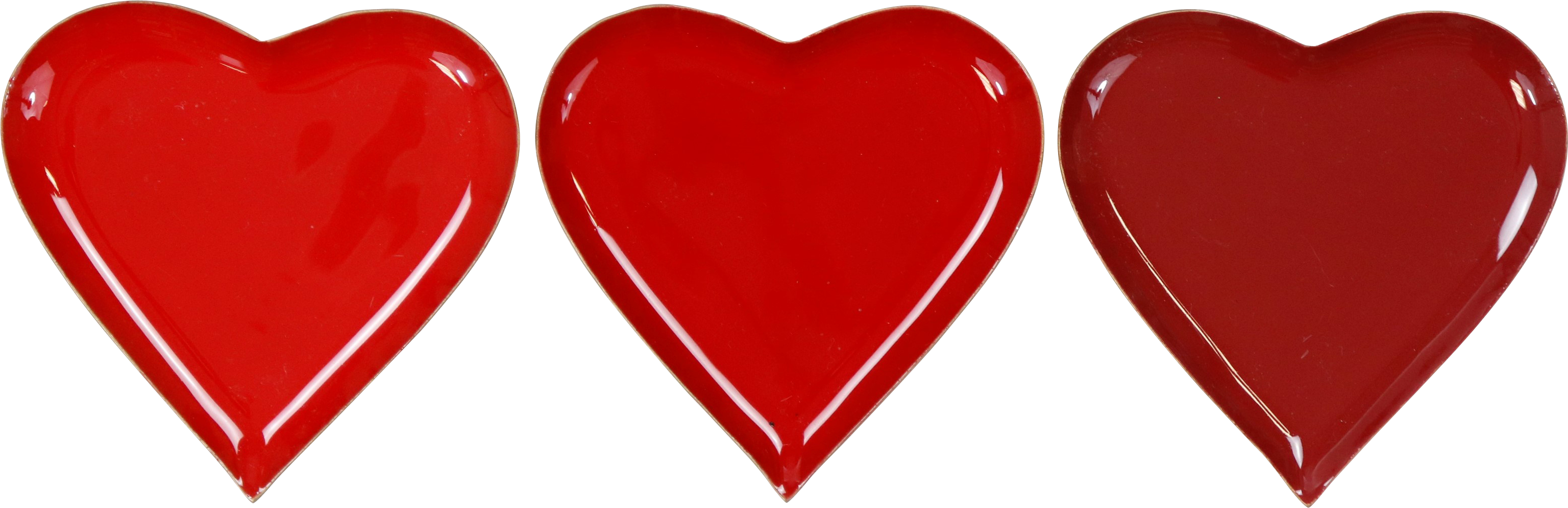 5068 PIATTI CUORE  DELUXE  3PZ