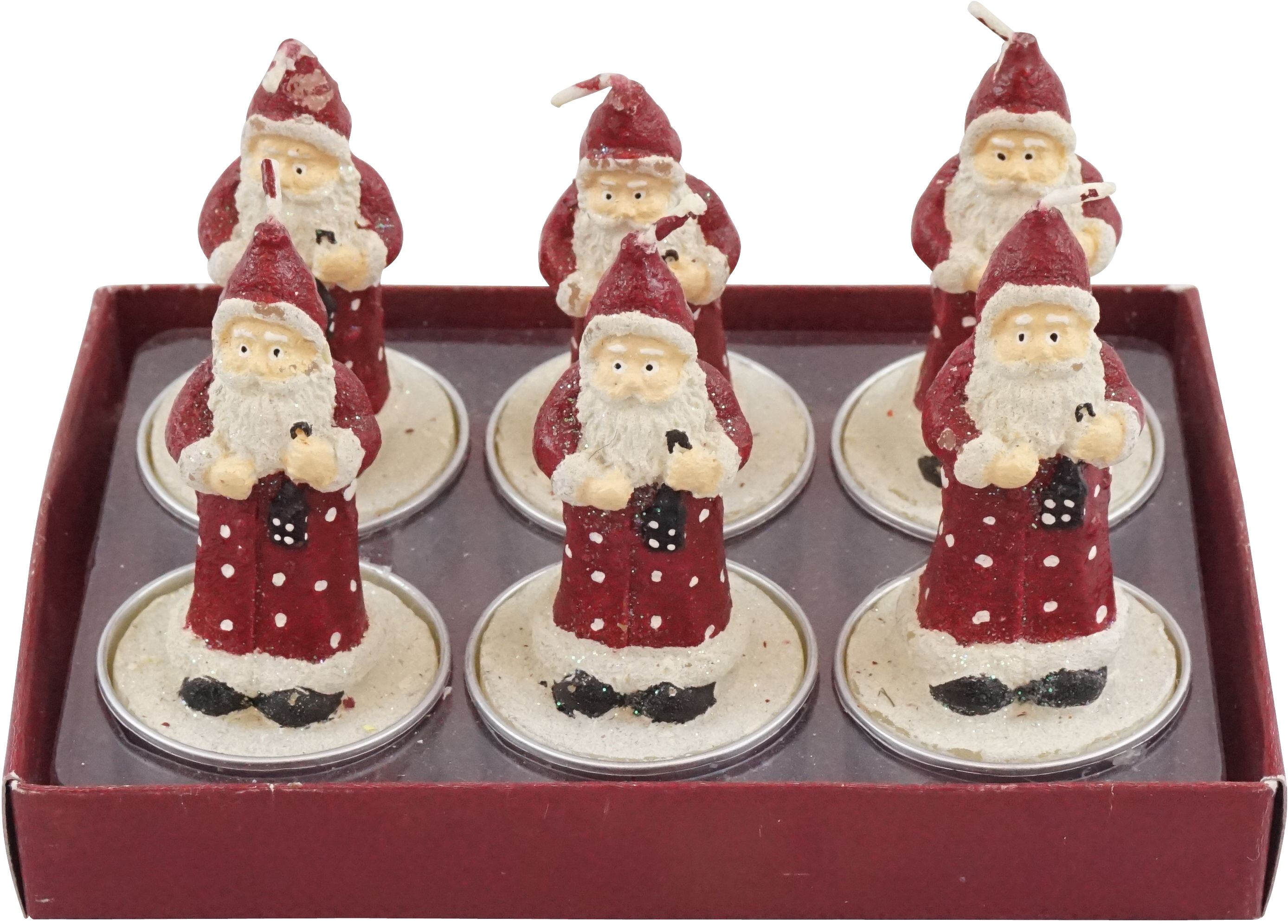 5368 TEALIGHTS  BABBO NATALE  6PZ