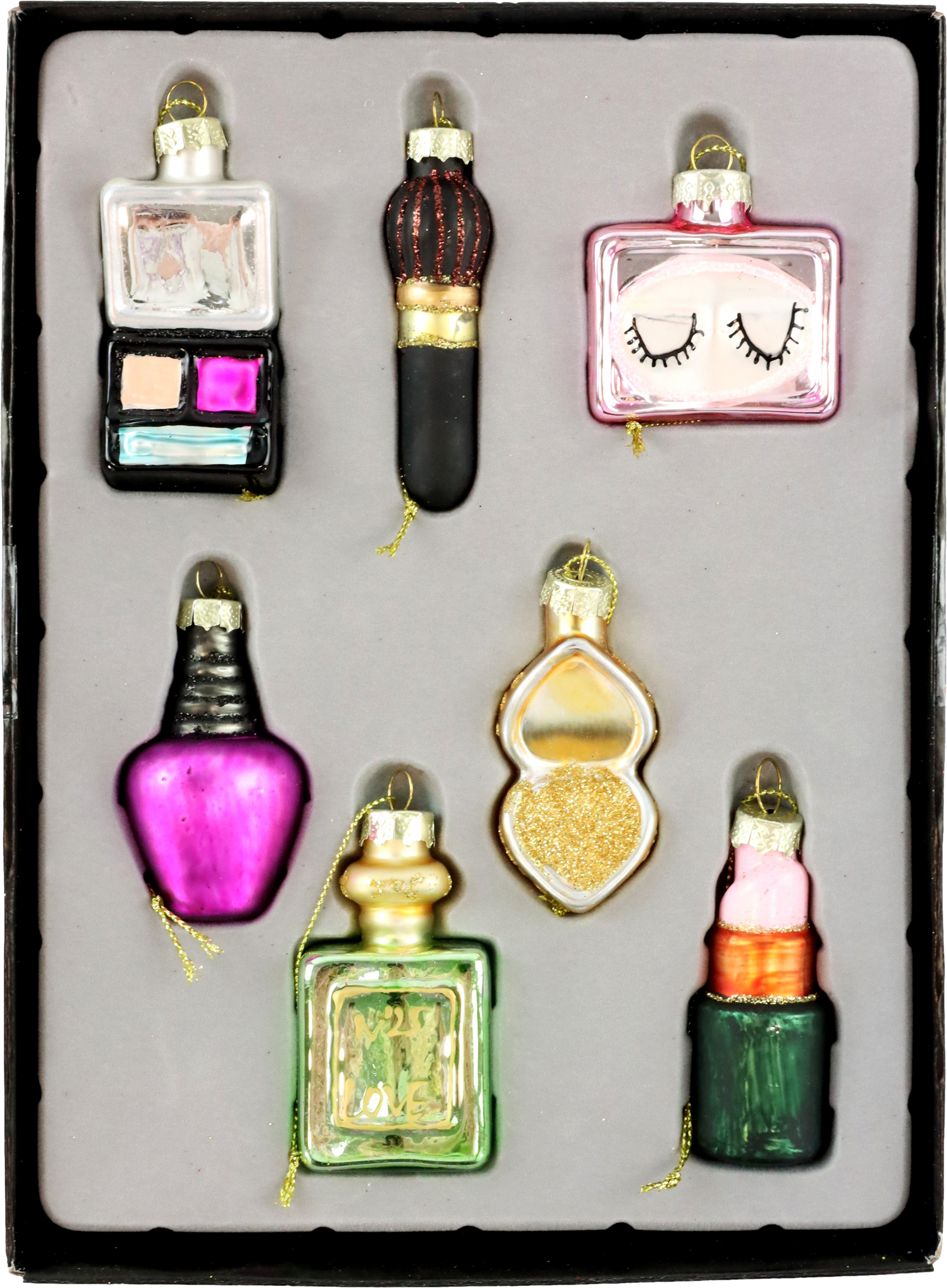 5555 GLASSCHMUCK-SET BEAUTY  S/7