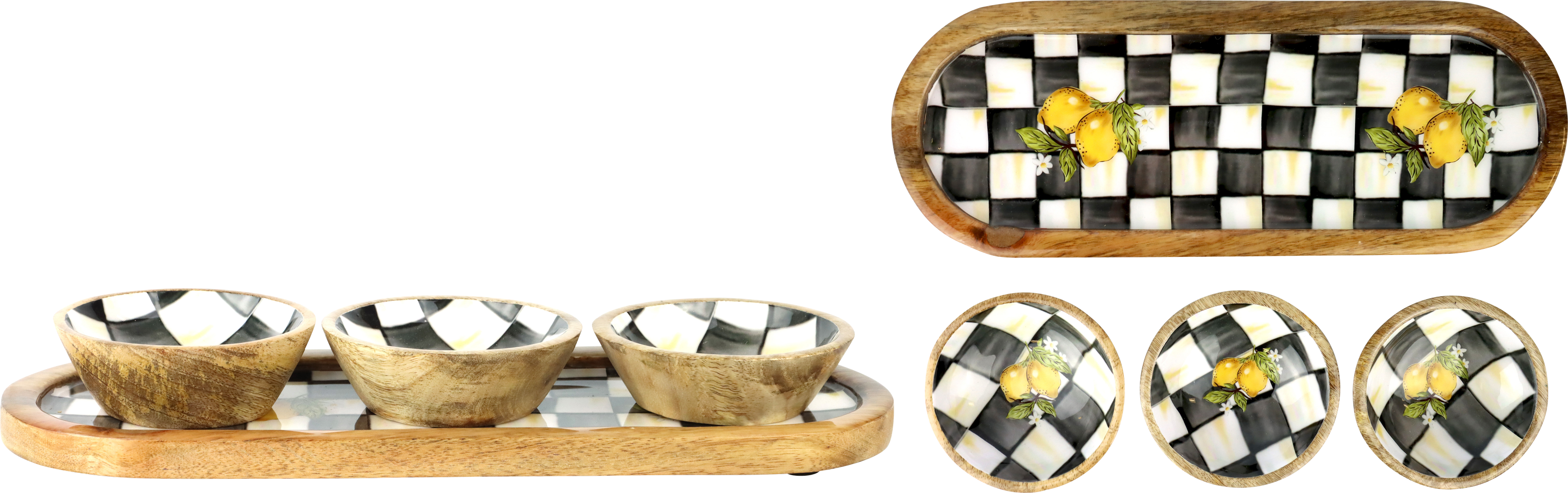 5577 PIATTO DA PORTATA LEMON BLISS  4PZ