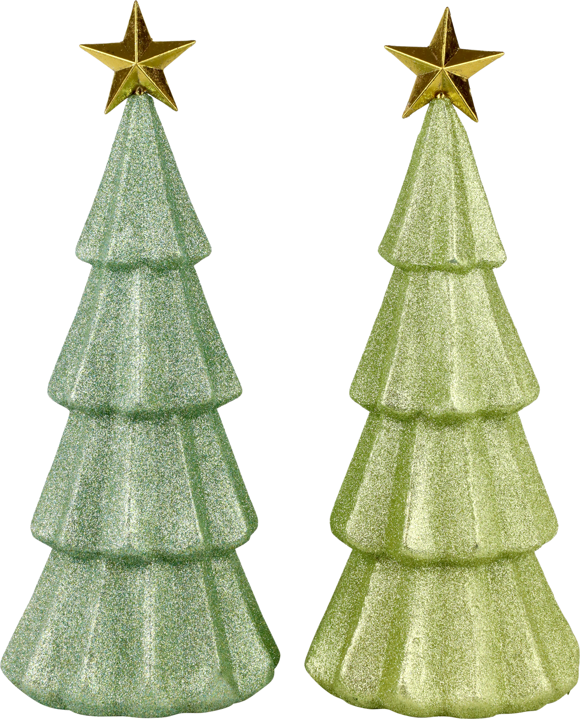 5712 ÁRBOLES CON ESTRELLA «GLAM» S/2