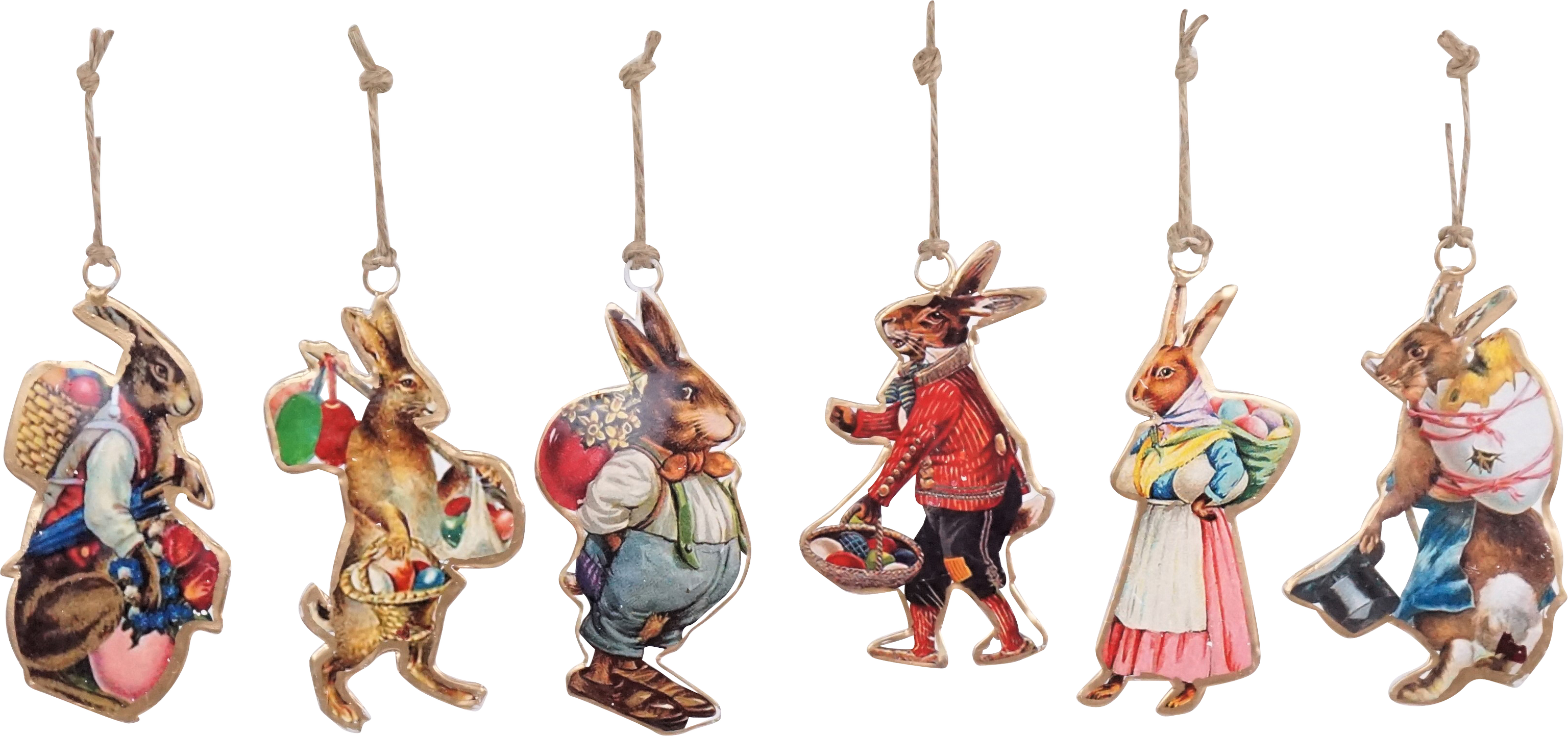 5884 PENDANT RABBITS  S/6