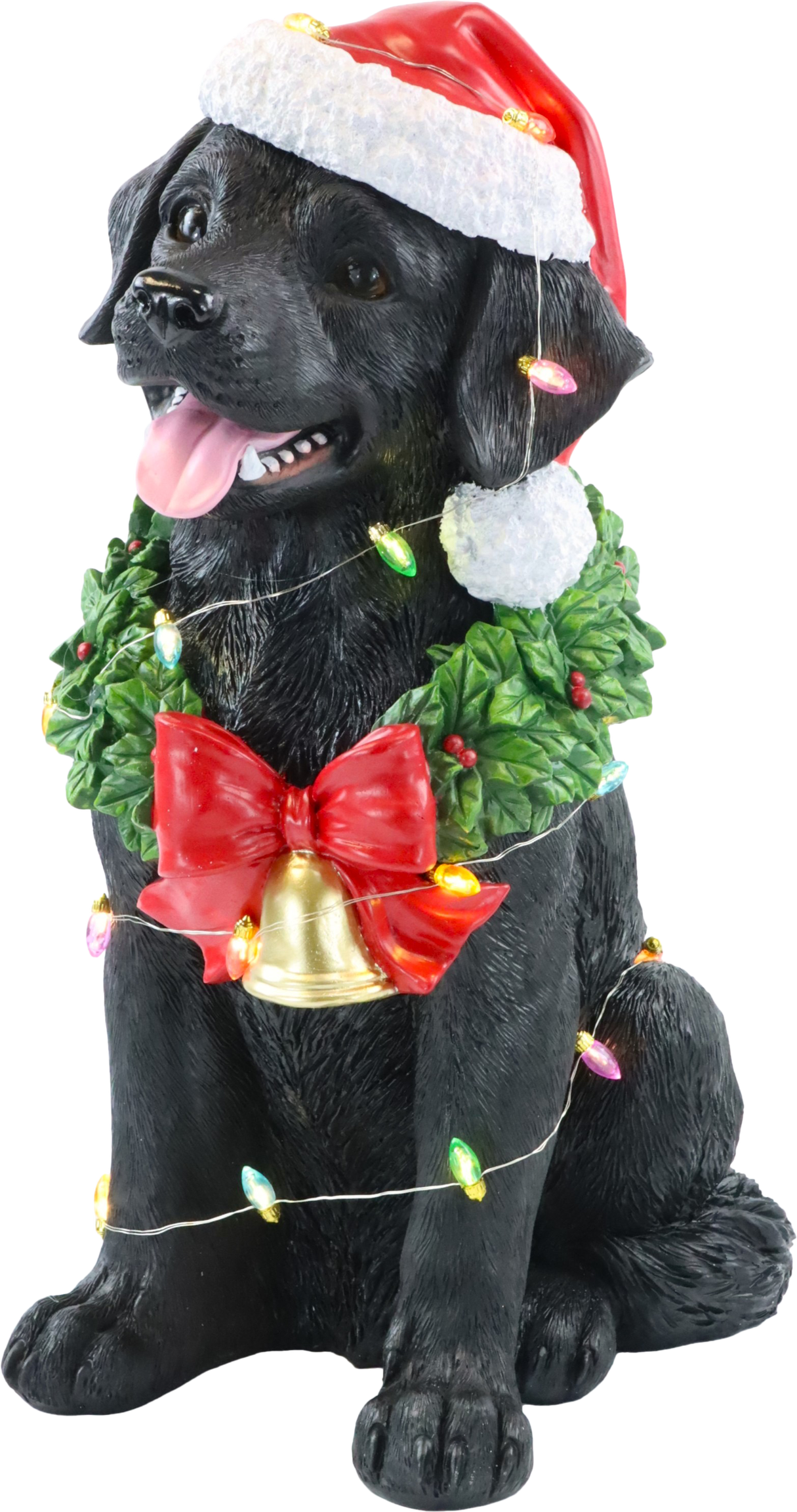 6056 LED-LEUCHTHUND SANTA DOG