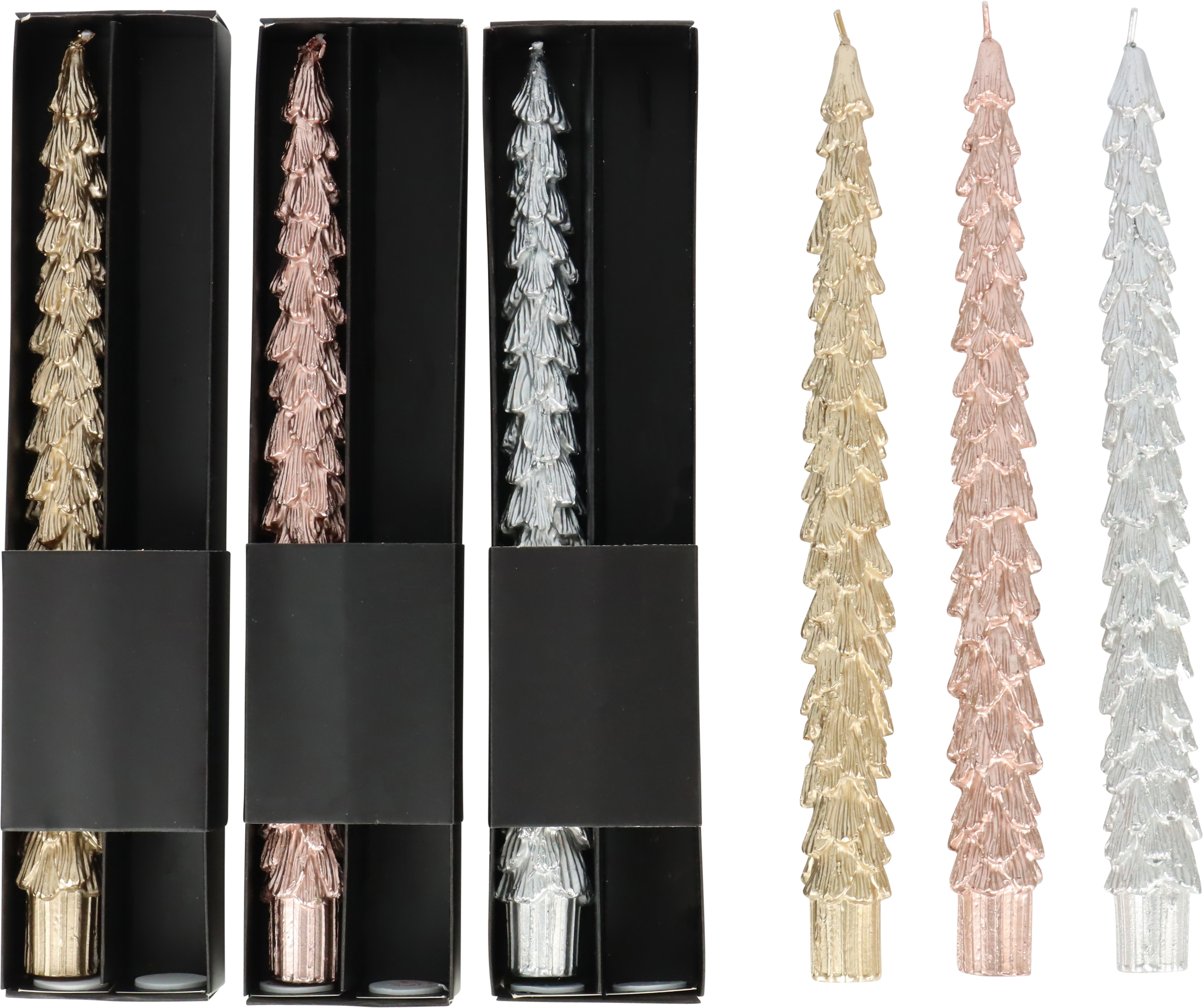 6151 BOUGIES EN TUBE FOREST FLAME  6P