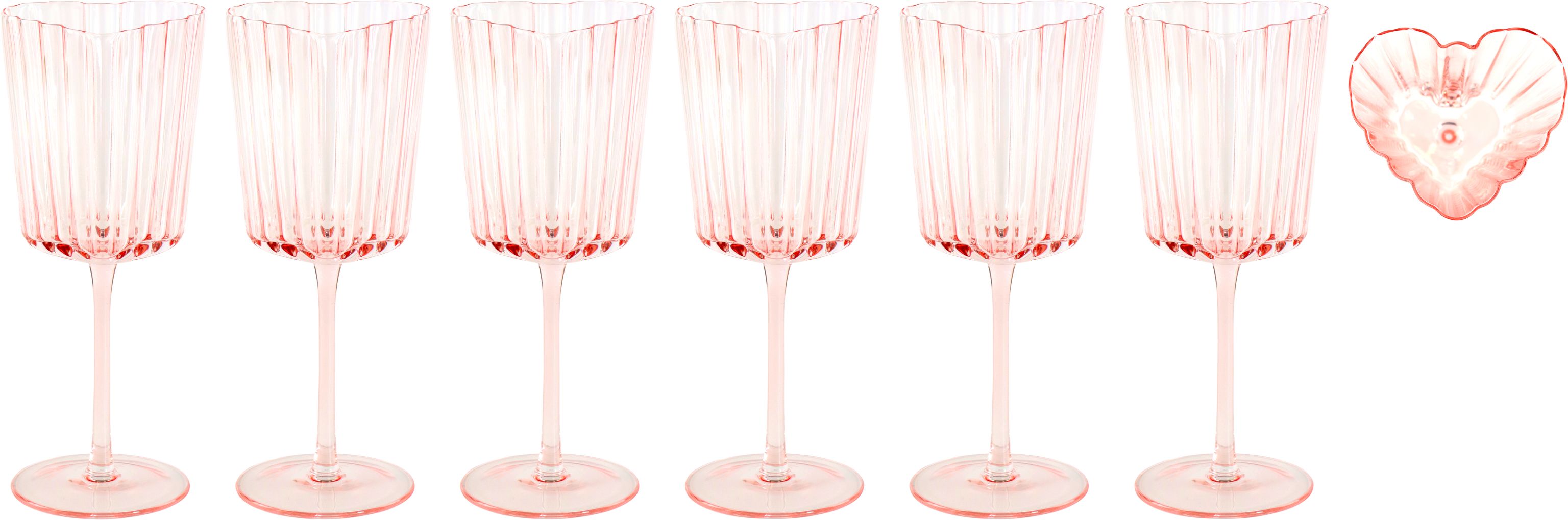 6248 VINEGLASSES SWEETHEART  S/6