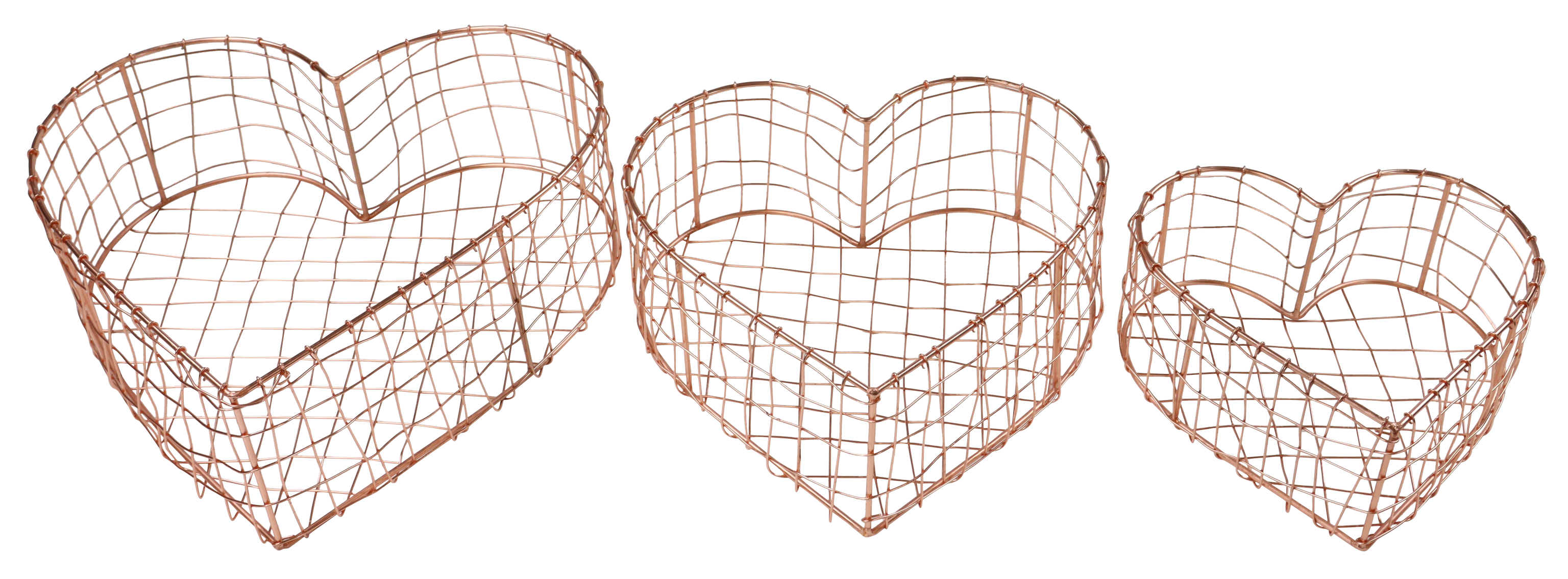 6301 CESTINI CUORE MAGAZZINO  3PZ