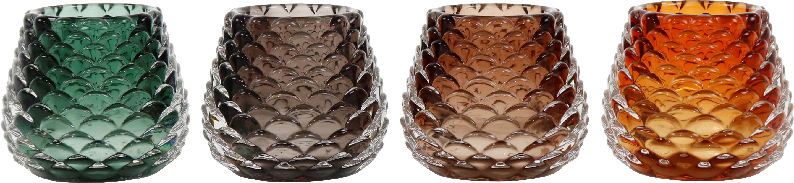 6317 CANDLE HOLDER CONES  S/4