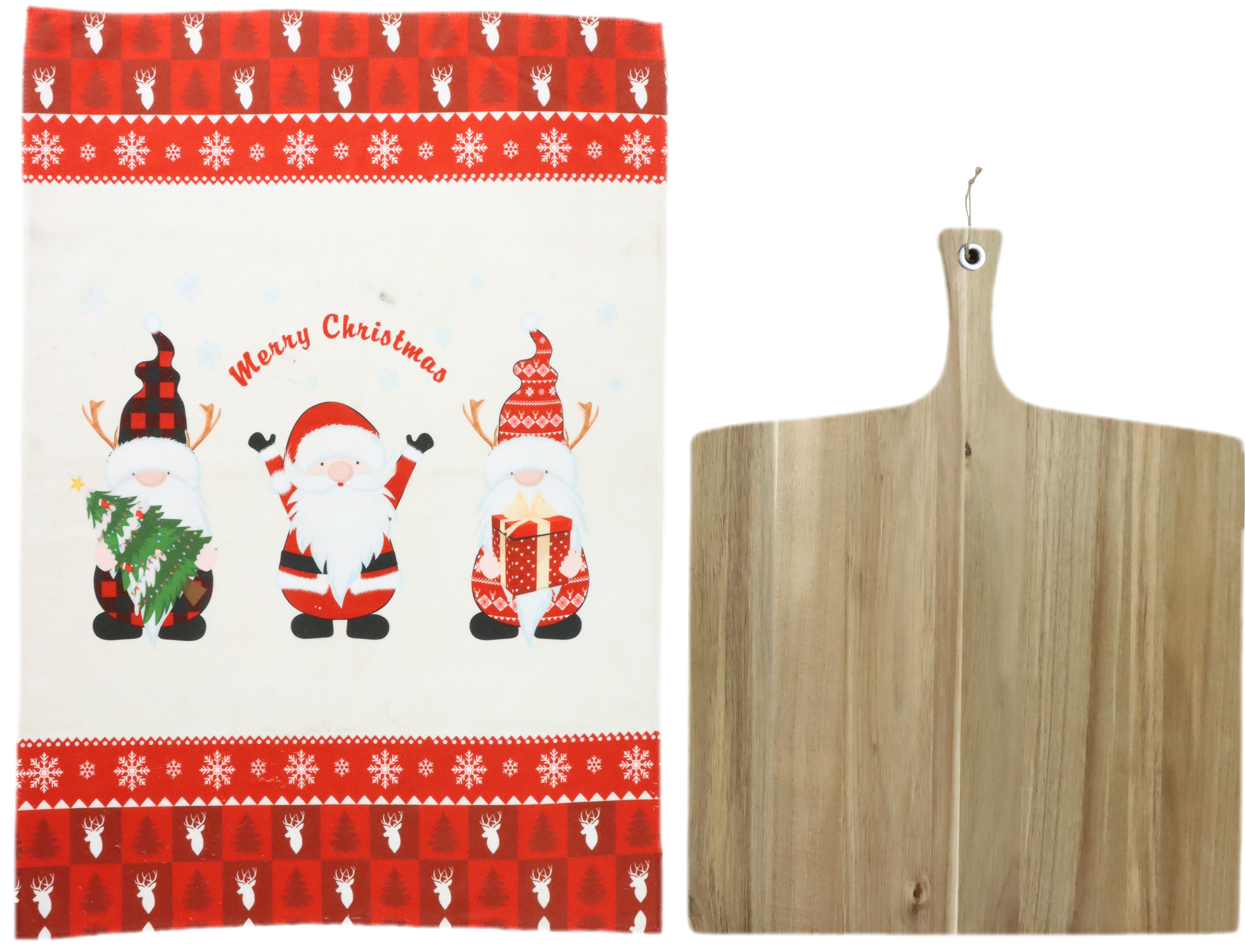 6413 PLANCHE EN BOIS AVEC SERVIETTE 2P