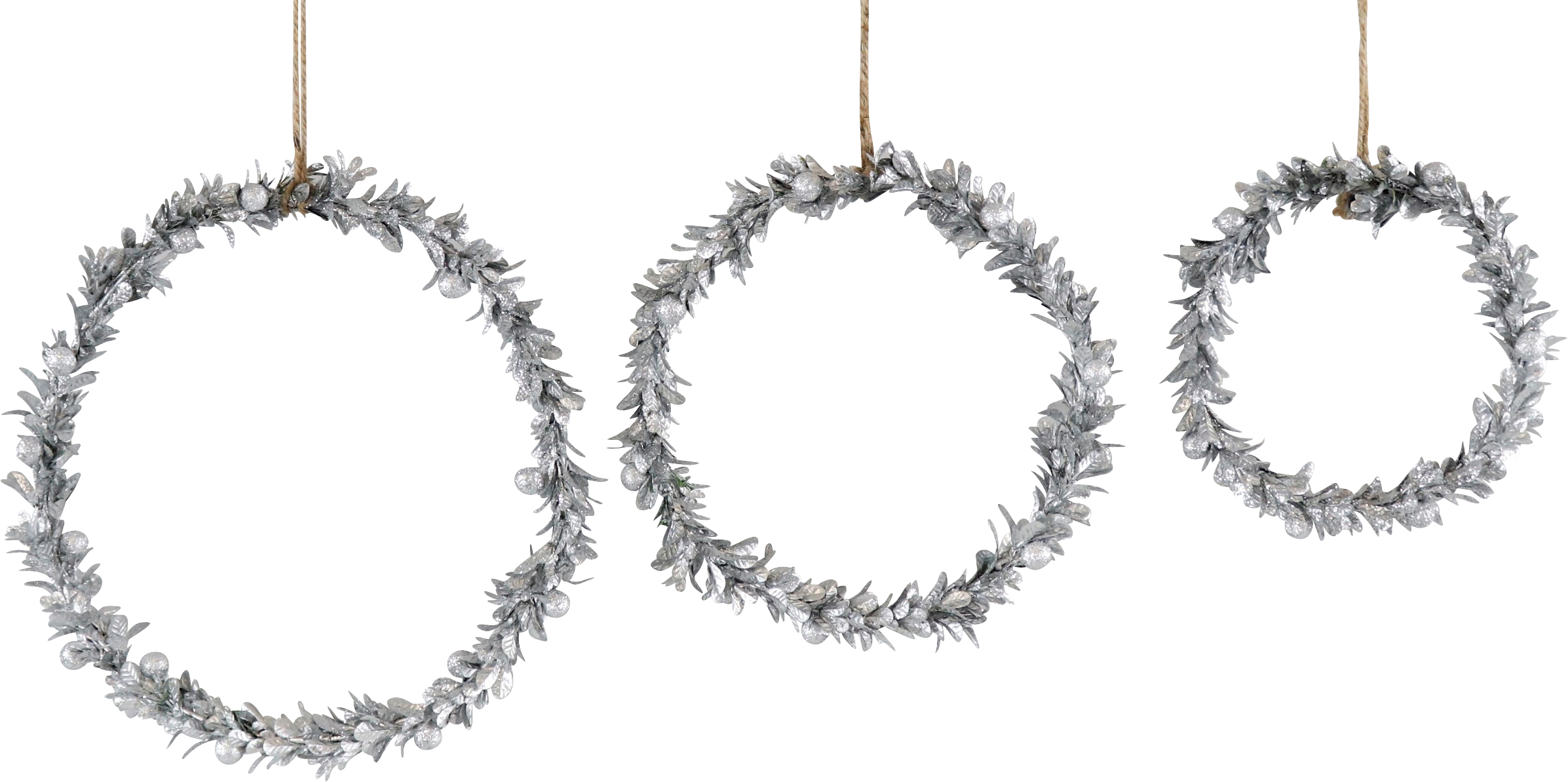 6643 WREATHS LAUREL  S/3