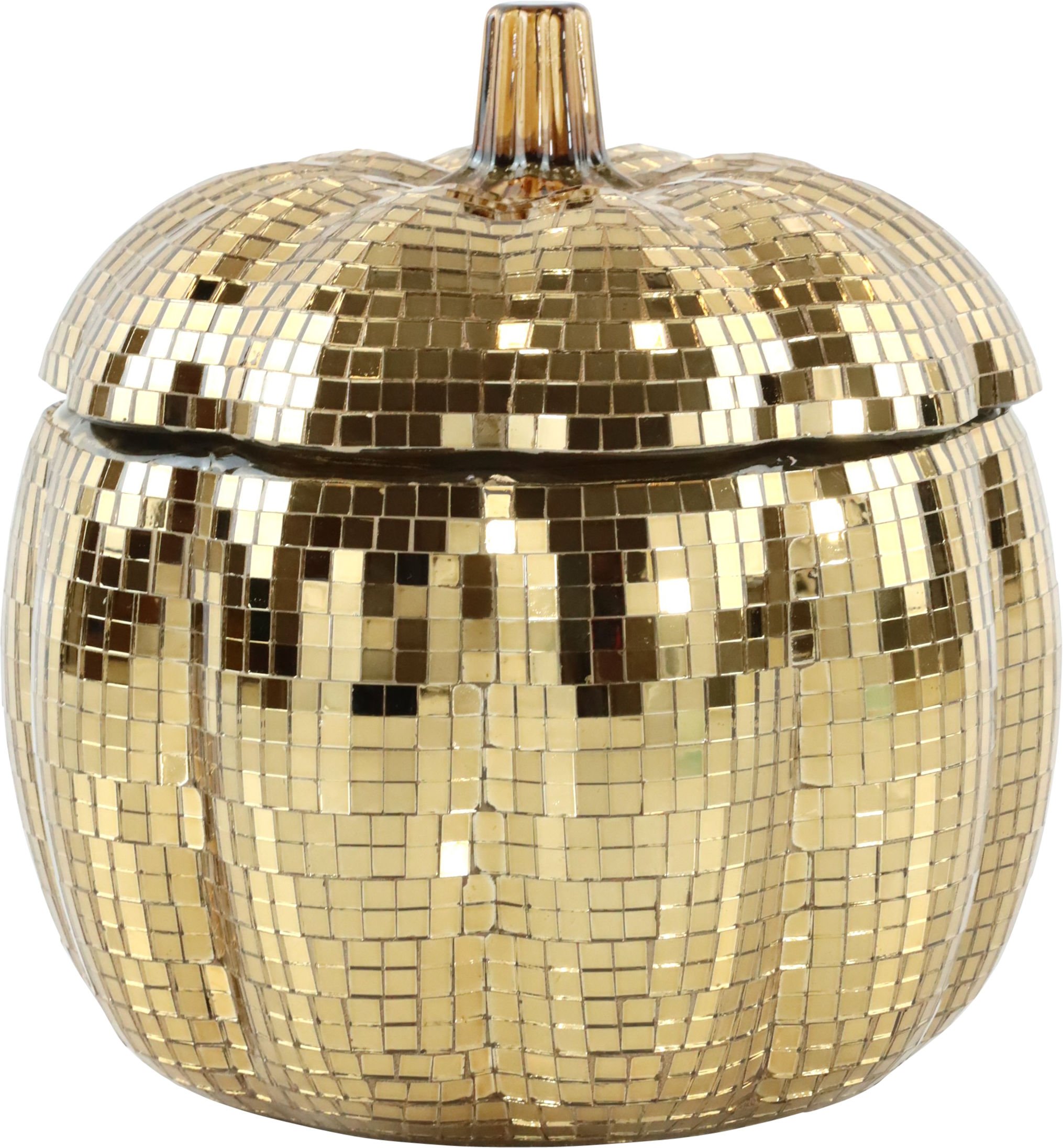 6678 GLASSJAR PUMPKIN GLOW