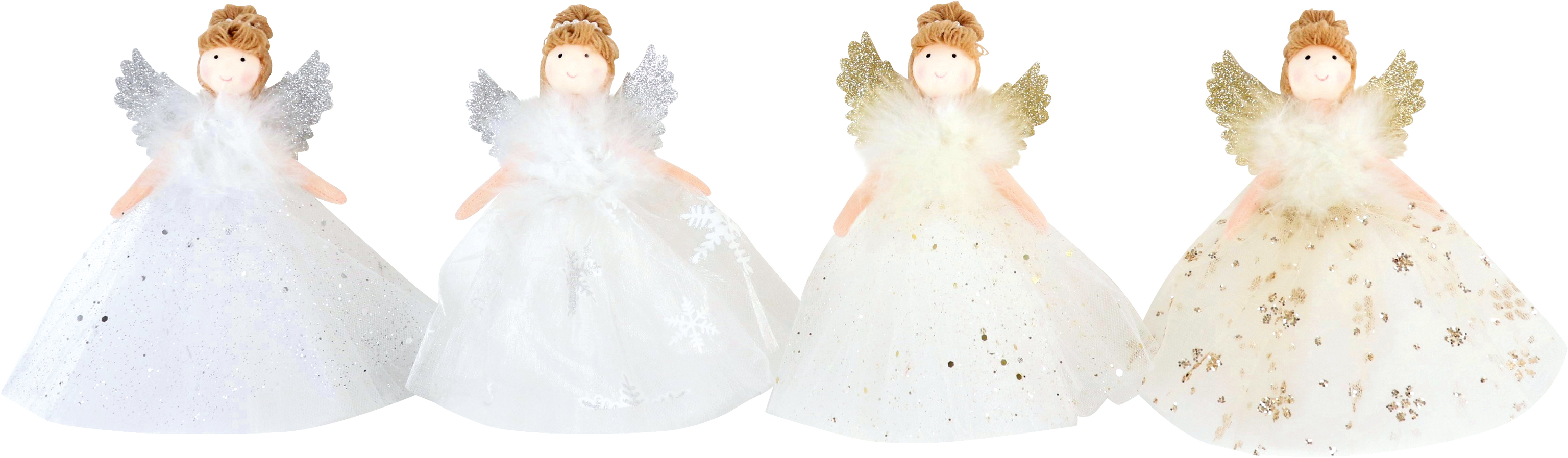 7093 ANGELITOS  LACE  S/4