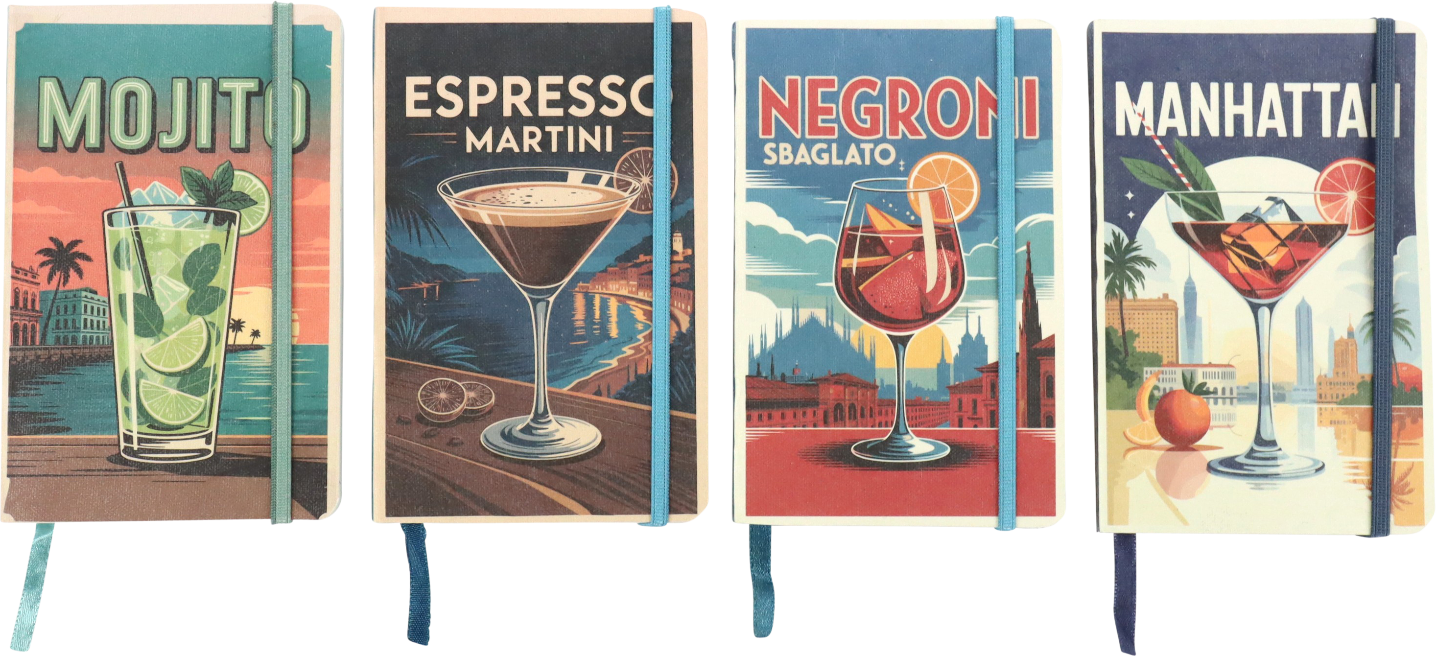 7193 NOTEBOOKSCOCKTAIL QUARTETT  S/4