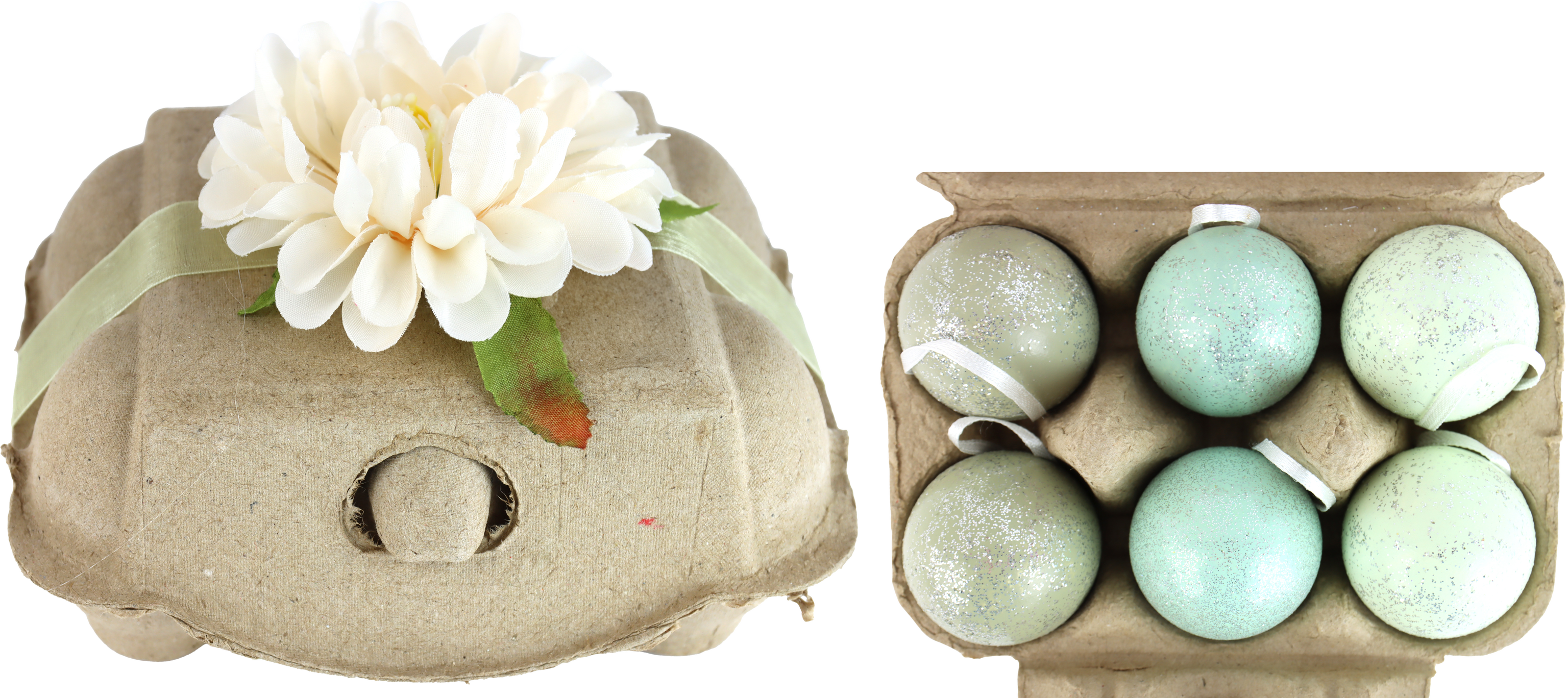 7220 EGGBOX FLORAL NEST  S/6