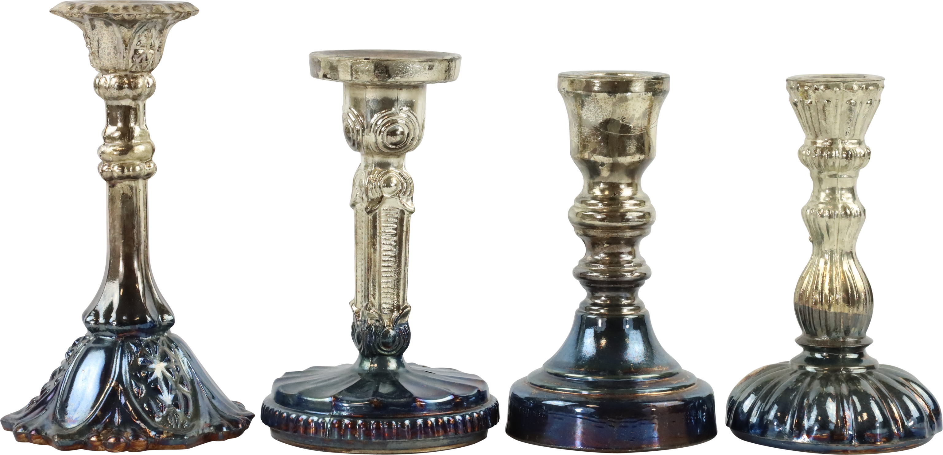 7221 CANDLEHOLDER MOONLIGHT  S/4