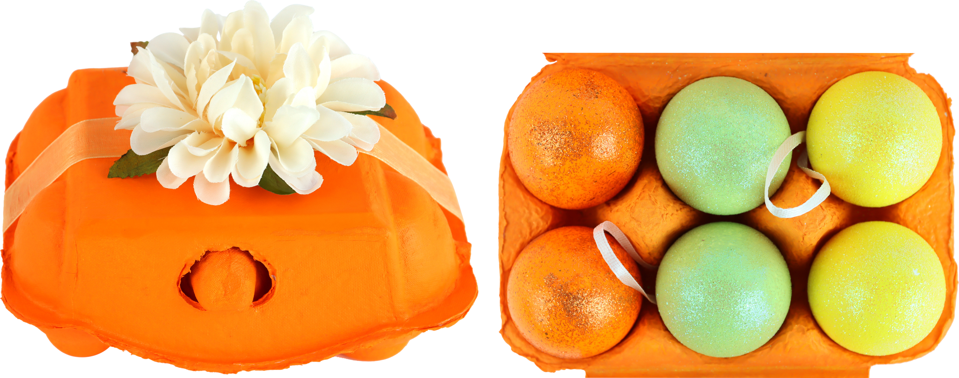 7226 EGGBOX FLORAL NEST  S/6