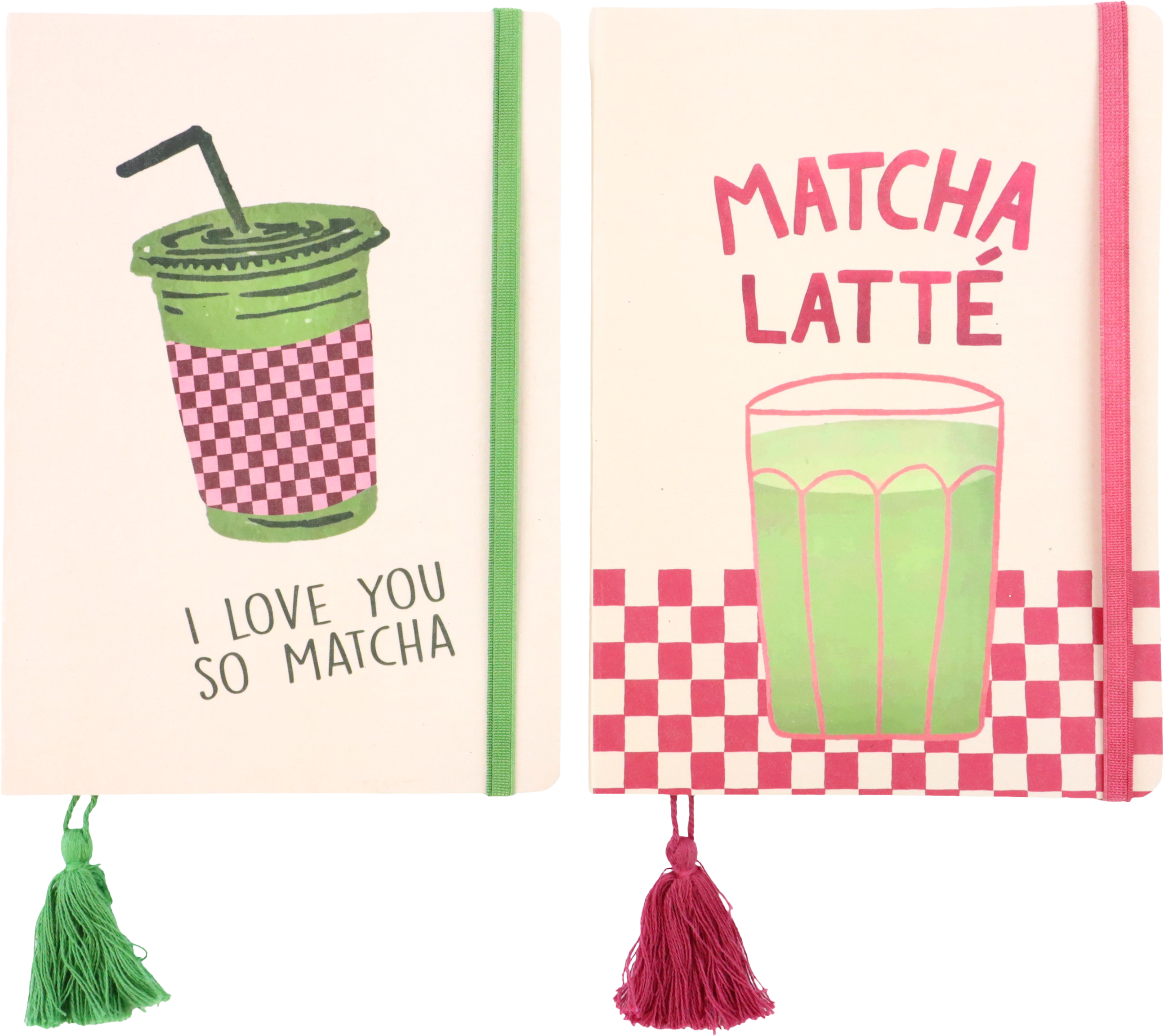 7251 NOTEBOOKS MATCHA LATTE  S/2
