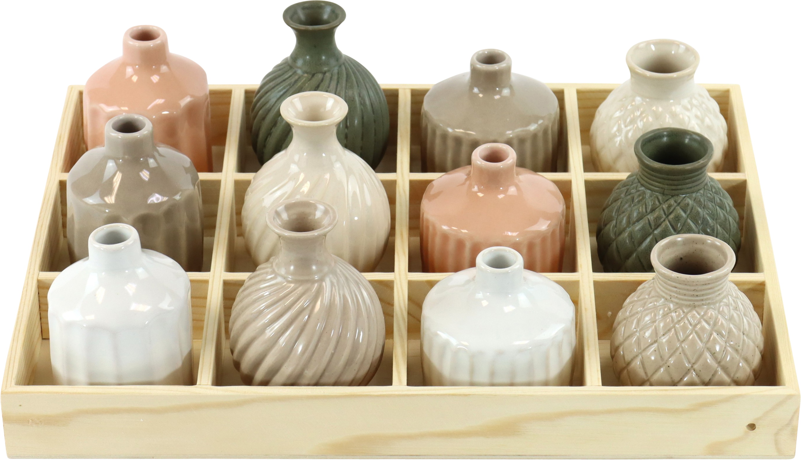 7262 VASES IN DISPLAY BLOM  S/12