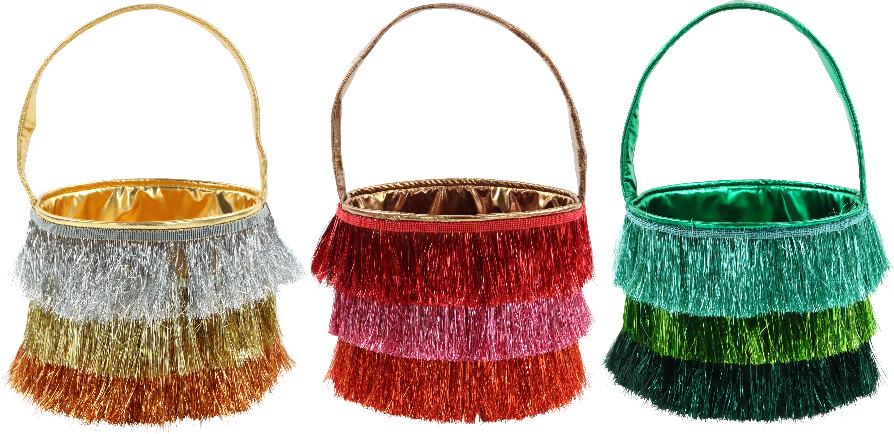 7293 BASKETS WITH HANDLE CARNIVALE  S/3